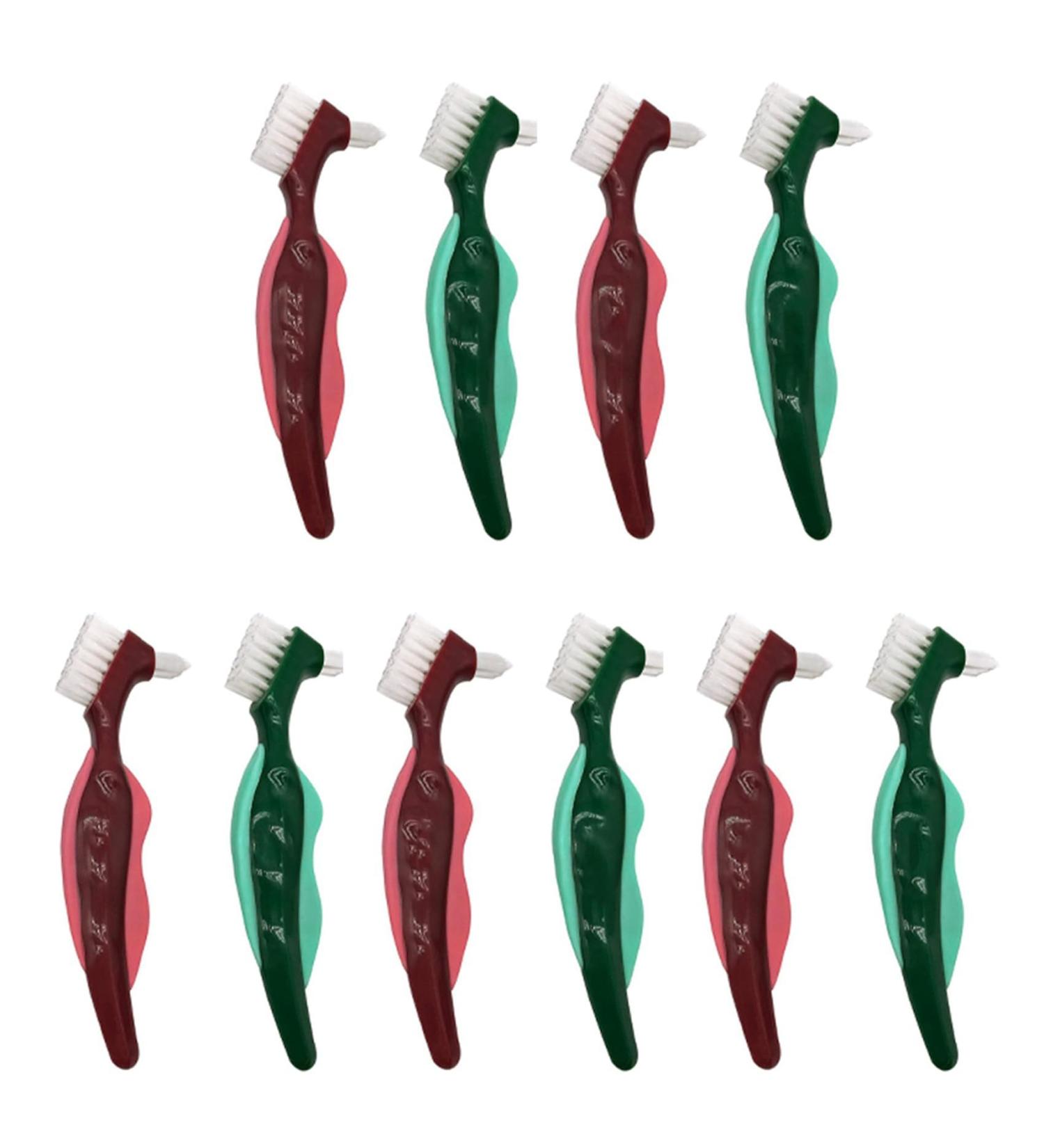 TSOLAY 10-Part Premium Toothbrush Set Hard Prosthesis Brush Cleaning Brush & Portable Double-Page Brush for Superior Oral Care | International Shipping Available - Buy Online on GoSupps.com