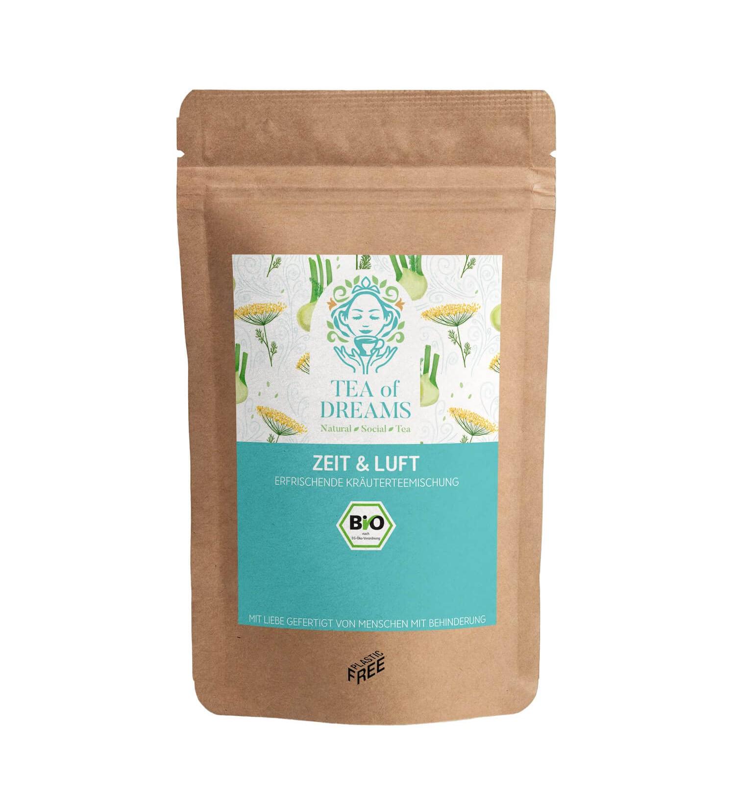  Tea of Dreams Organic Herbal Tea | Time & Air | Natural Herbal Tea Blend | Loose Tea | 150g - Buy Online on GoSupps.com