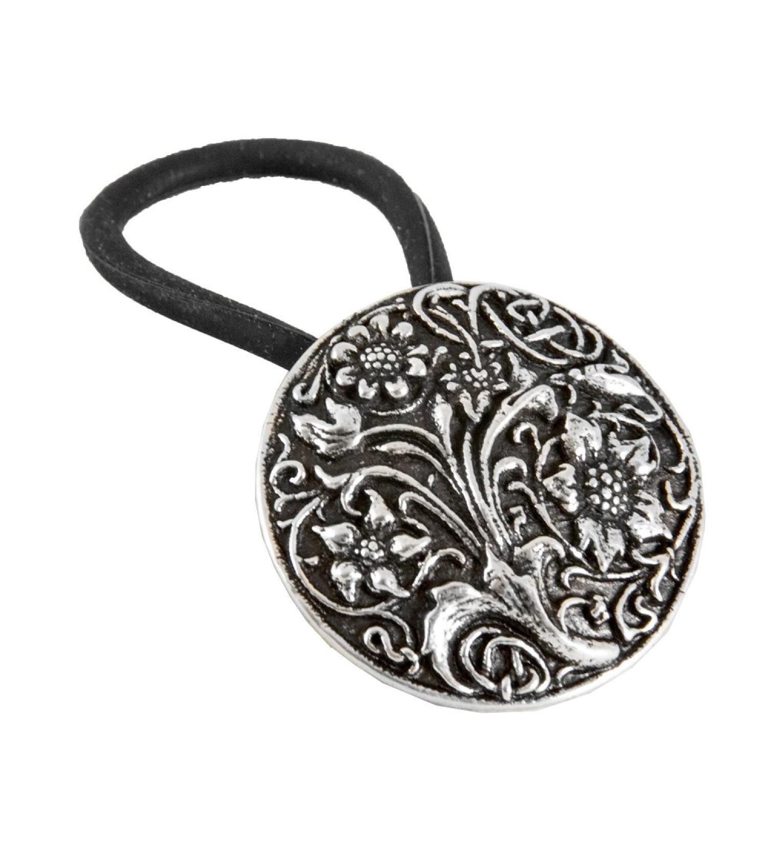 Ponytail Holder Hair Accessory | Women's Hair Tie | Wildflowers Design | Handcrafted in USA by Oberon Design - Buy Online on GoSupps.com