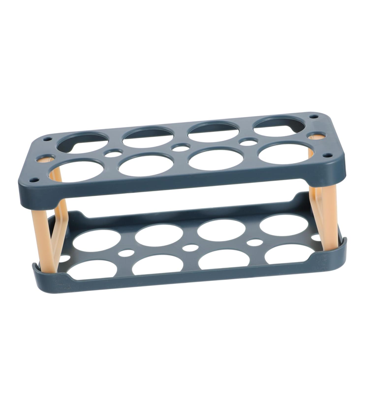 BUGUUYO Box Egg Carton Eggs Egg Holder Portable Drawers Food Refrigerator Egg Tray Shelf Side Door re-usable Blue 22.3X10.1X8.9CM - Buy Online on GoSupps.com