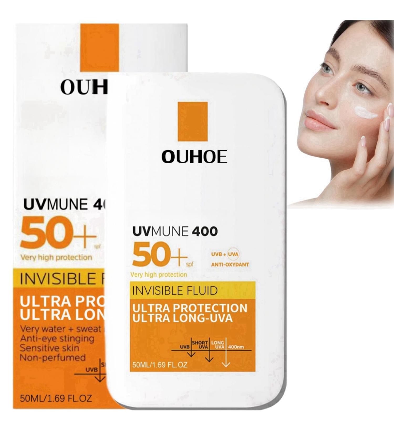 Waterproof Face Sunscreen SPF 50 Sunscreen Cream Invisible Fluid Sun Cream SPF50+ Ultra Light UV Protetion Suncream Body Mist Sunscreen Spray SPF 50 Face Moisturiser Lightweight Body Sunscreen - Buy Online on GoSupps.com