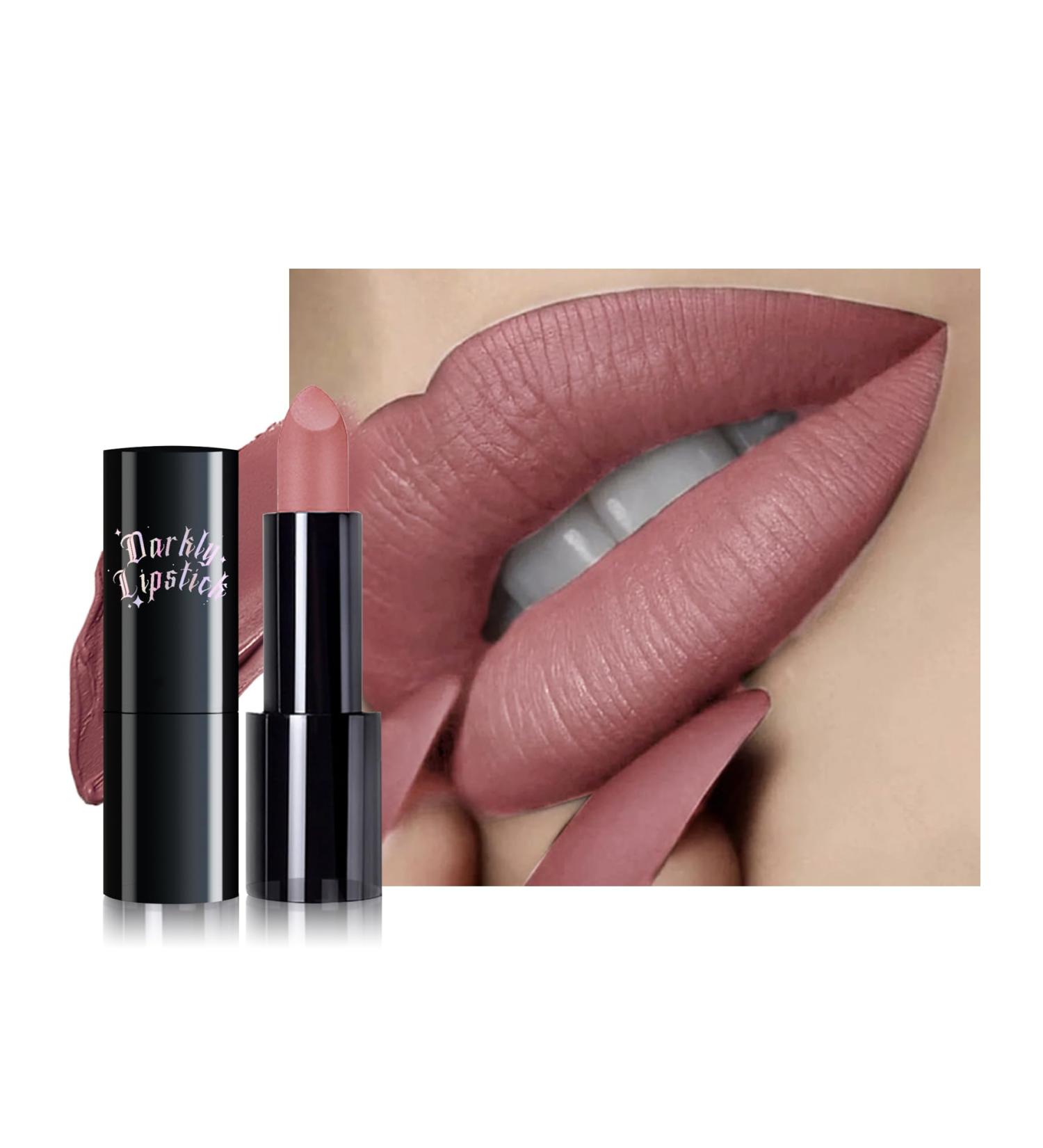 Nude Pink Long Lasting Lipstick for Women | Hydrating Matte Velvet Superstay Liquid Lip Gloss - Waterproof Smudge-Proof Intense Color Makeup - Buy Online on GoSupps.com