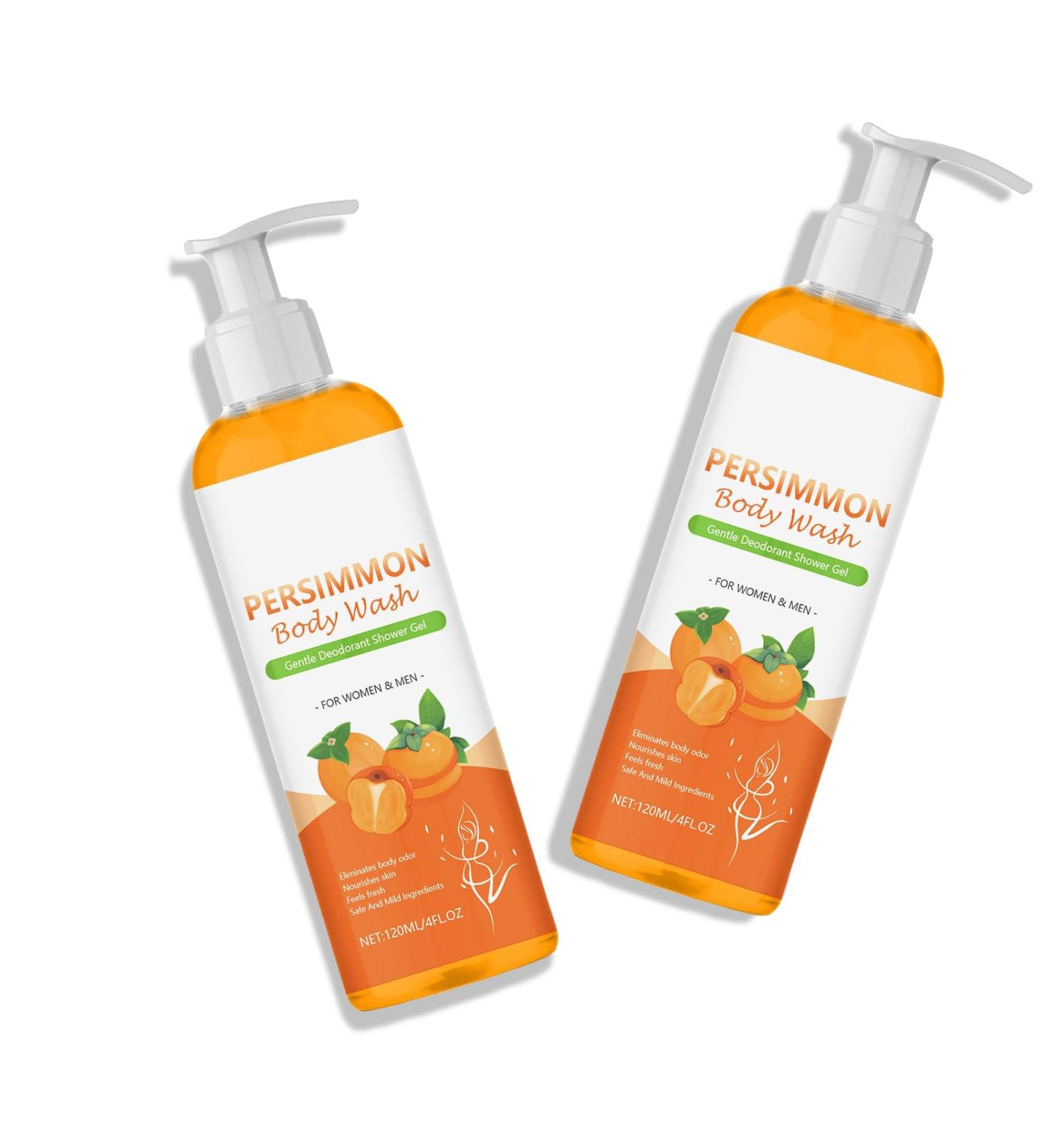  G n rique 2 x Persimmon Shower Gel Persimmon Body Wash for Body Odor Control Deeply Cleansing and Moisturizing Shower Refreshing and Deodorizing - Buy Online on GoSupps.com