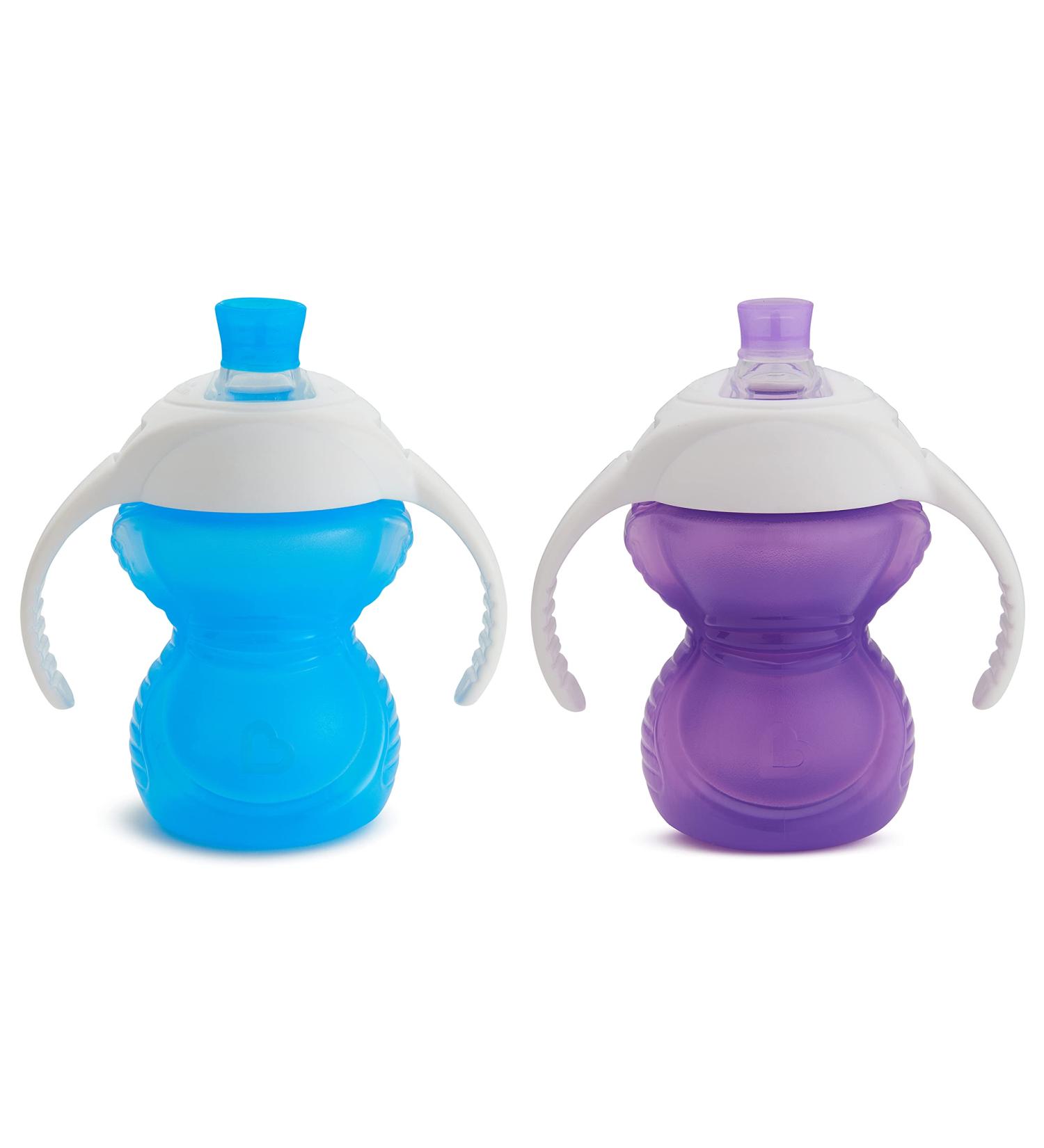 Munchkin Click Lock Bite Proof Trainer Cup 7oz 2 Pack Blue/Purple - Buy Online on GoSupps.com