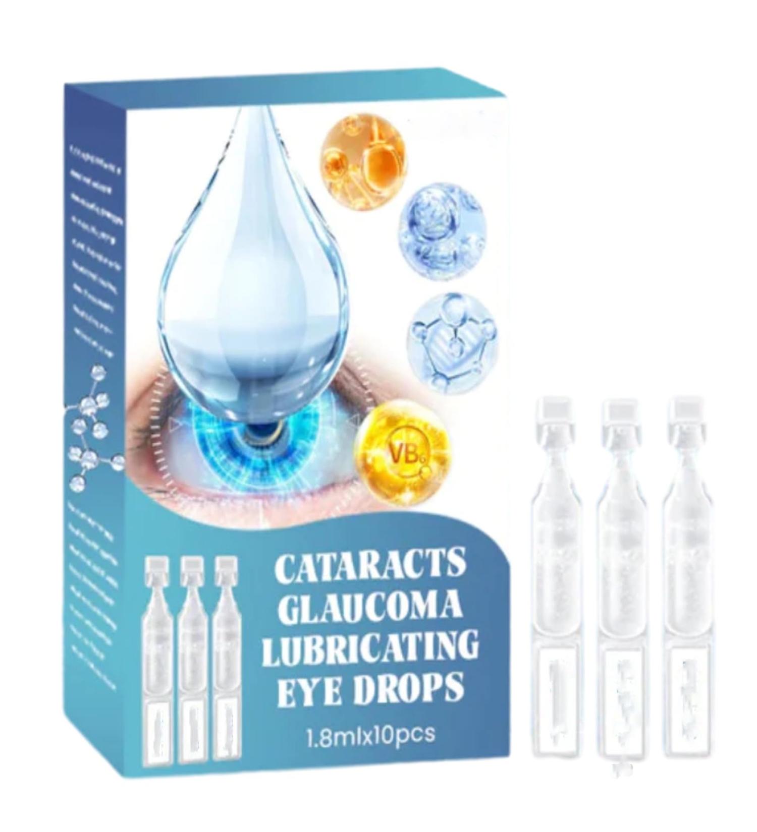 Moisturizing Eye Drops for Cataract & Glaucoma Relief | Antioxidant Dry Eye Solution (10 Pack) - Buy Online on GoSupps.com