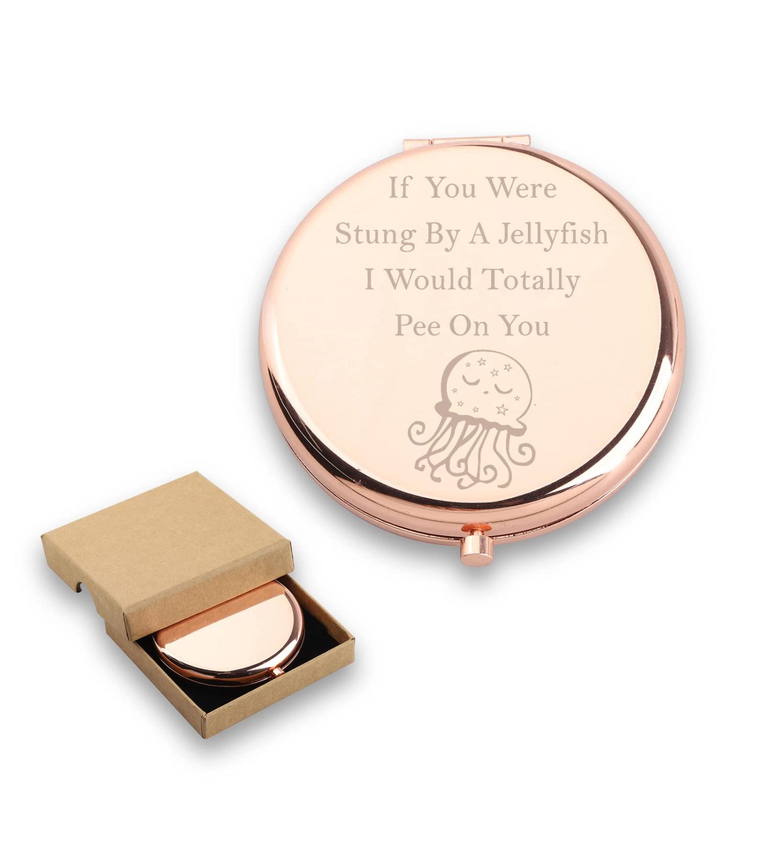 WUSUANED Funny Friendship Gift: Jellyfish Makeup Mirror - Perfect for Jellyfish Lovers - Buy Online on GoSupps.com