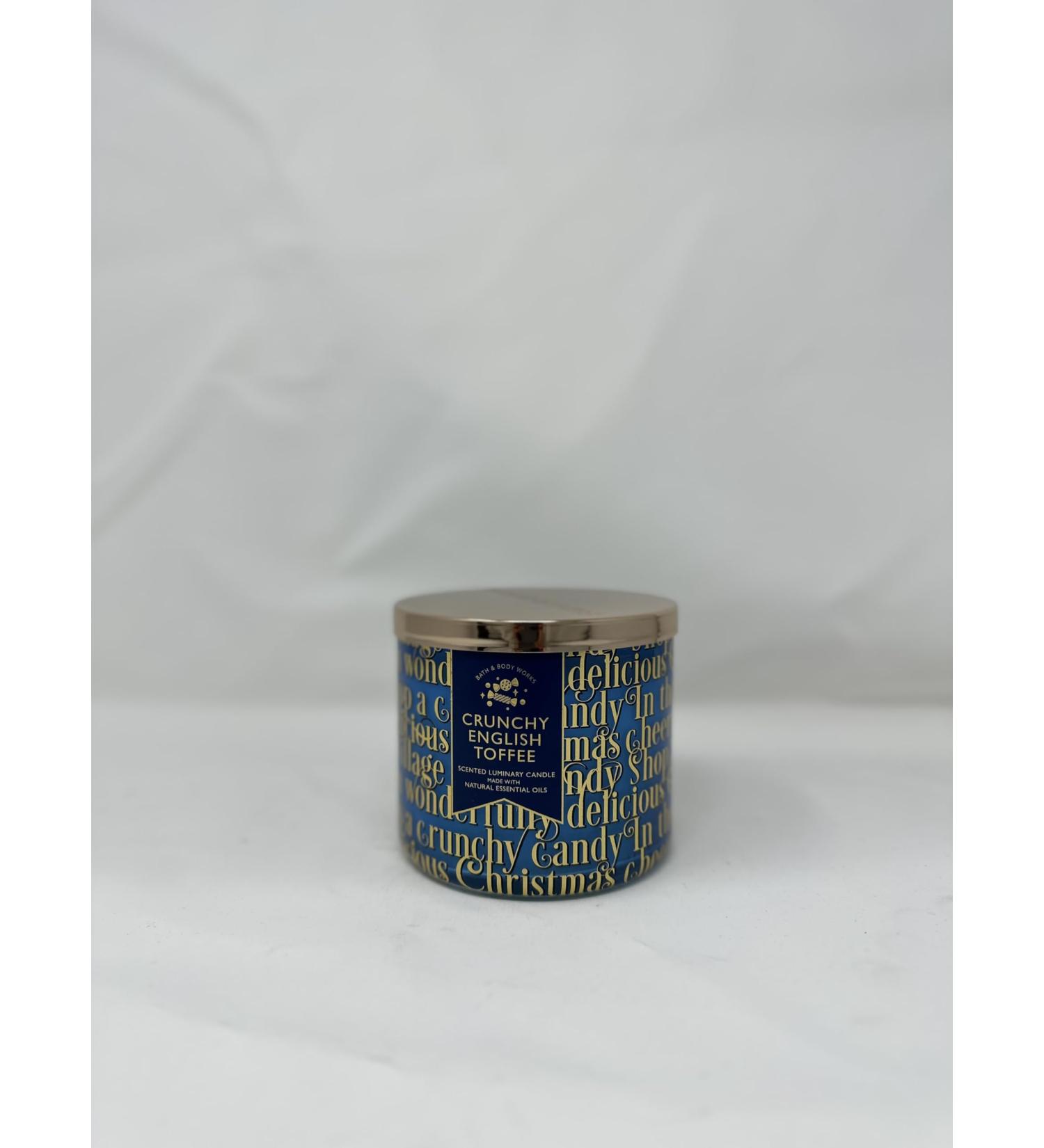 Crunchy English Toffee 3 Wick Candle 14.5 oz / 411 g Made with Natural Essential Oil