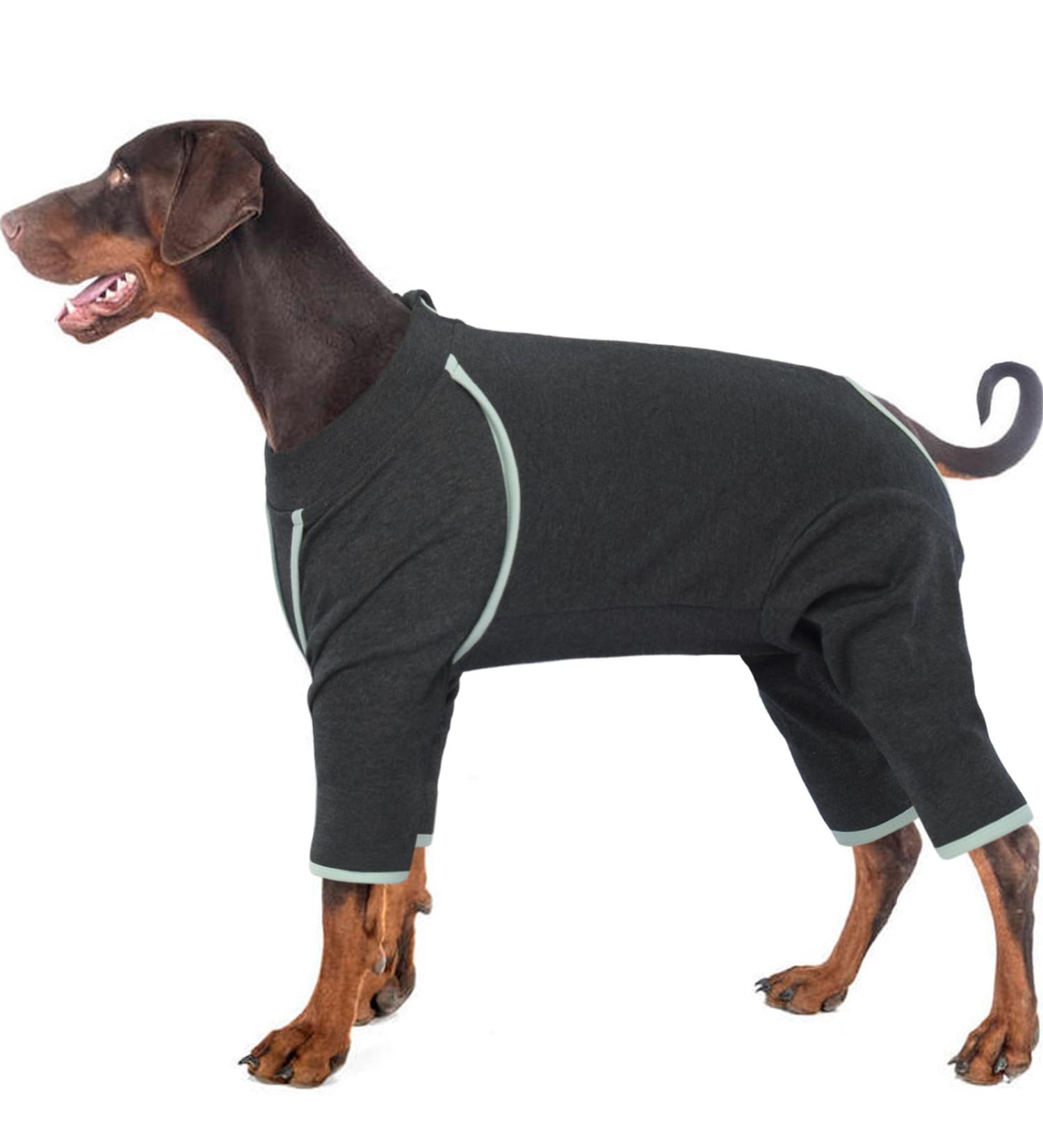 Hjyokuso Dogebody: Anti-Wound Pajamas for Small to Large Dogs | E-Collar Alternative & Wound Protection Suit in Gray - Buy Online on GoSupps.com