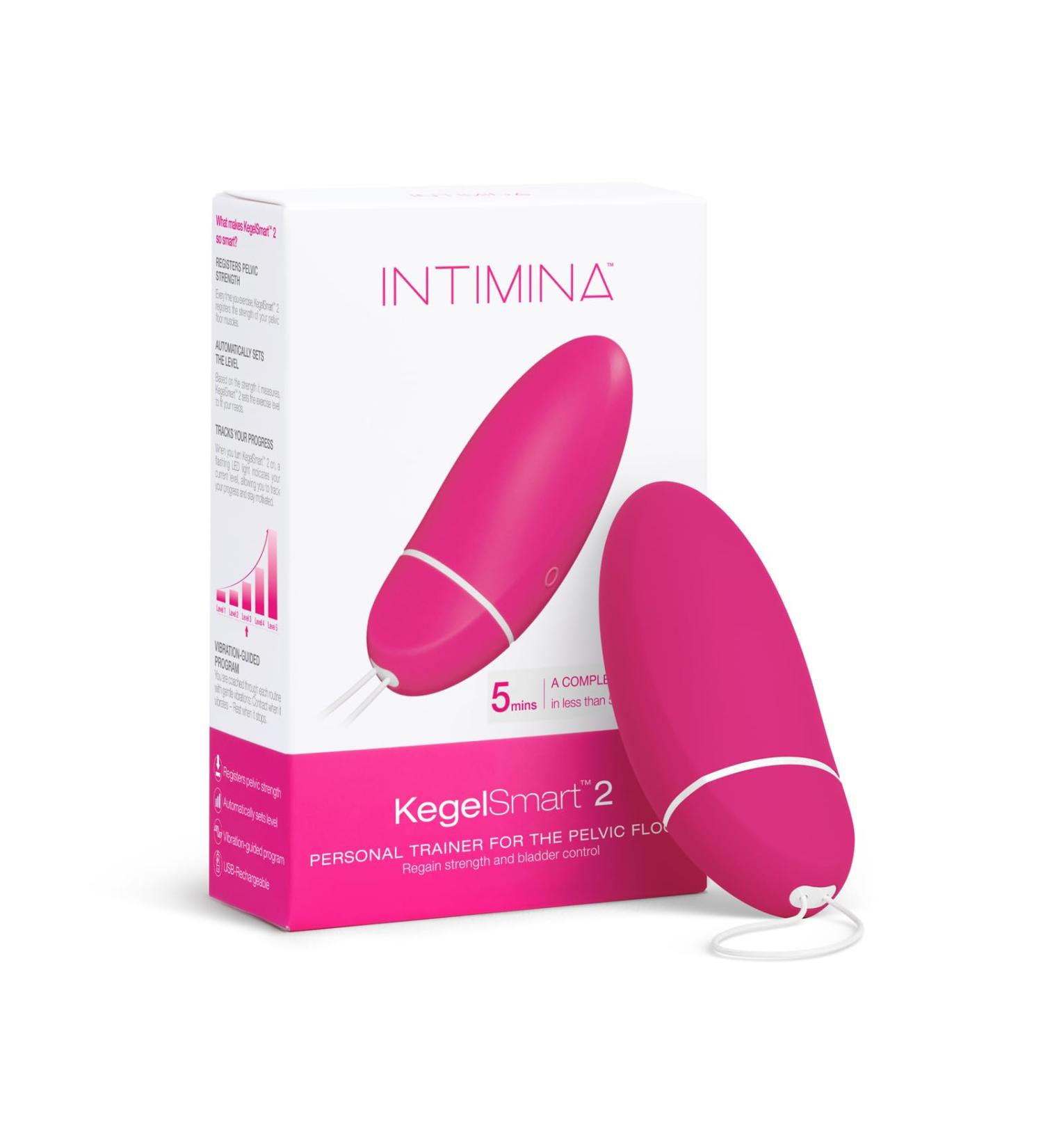 INTIMINA KegelSmart 2 - Pelvic Floor Exerciser for Women Kegel Balls for Women Tigthening Strengthening Device Kegel Device for Guided Training - Buy Online on GoSupps.com