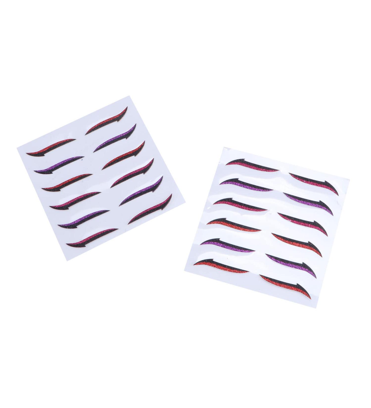  WOONEKY WOONEKY 12 Pairs of Double-Sided Eyeliner Stickers Invisible Strips for Eye Contour Lightweight and Easy to Carry - Buy Online on GoSupps.com