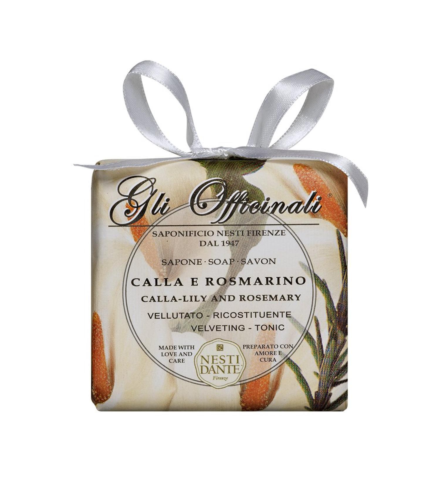 Nesti Dante Gli Officinali Soap - Calla Lily & Rosemary | 7oz Luxury Bar | Natural Ingredients | International Shipping Available - Buy Online on GoSupps.com