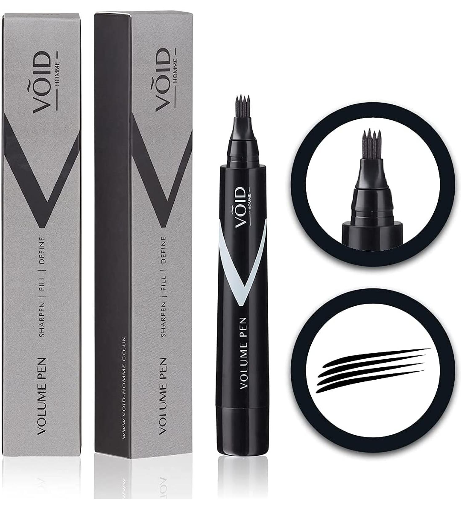 VOID Homme Beard Volume Pen (Black) - Sweat & Waterproof Beard Filler for Natural Look - Buy Online on GoSupps.com