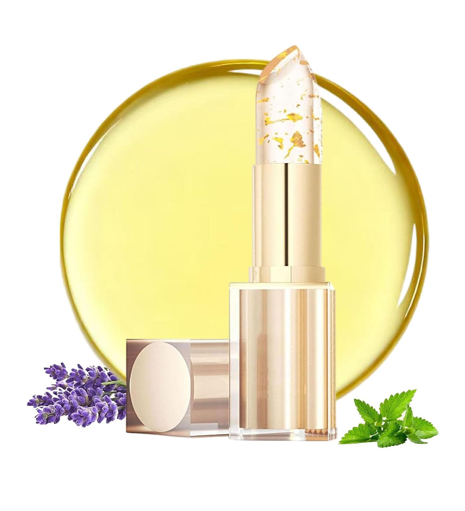  JIAOY Transfer-proof color-changing lipstick color-changing lip balm smart chameleon effect crystal flower lipstick long-lasting moisturizing lip balm (1 pc) - Buy Online on GoSupps.com