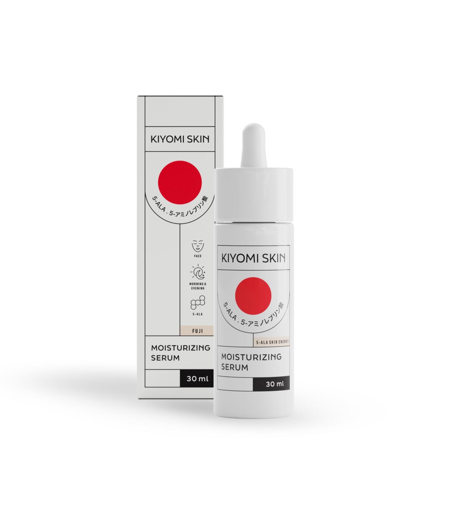 KIYOMI SKIN Moisturizing Serum with Hyaluronic Acid and 5-ALA for Dry Skin Facial Serum Moisturizer - Buy Online on GoSupps.com