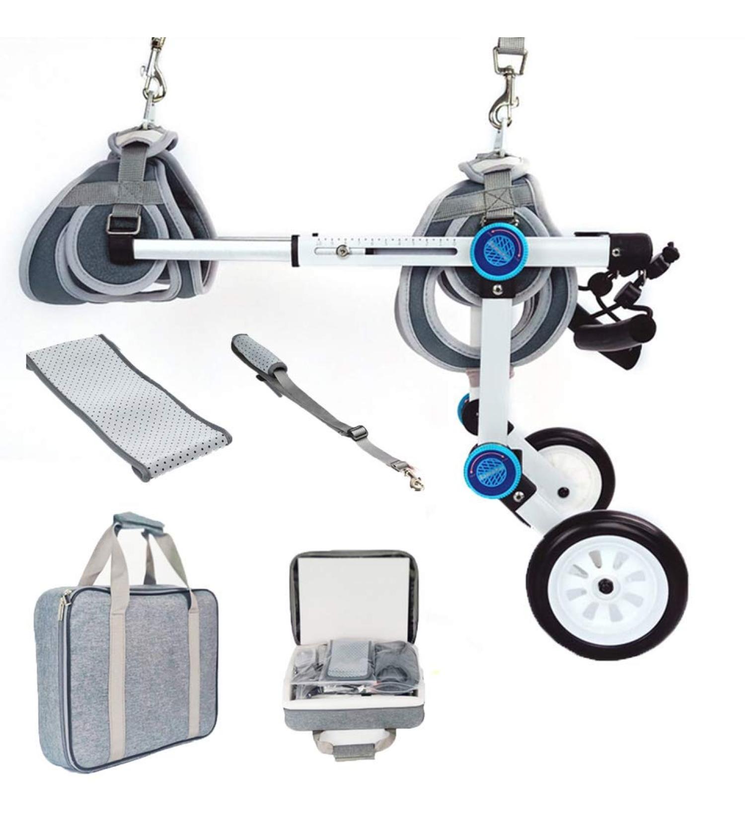 Dog Wheelchair Back Legs Rehabilitation Adjustable Easy Assemble Pet Wheelchair for Disabled Hind Legs Puppy Cat/Dog/Puppy Walking Dog Carriers X-Small - Buy Online on GoSupps.com