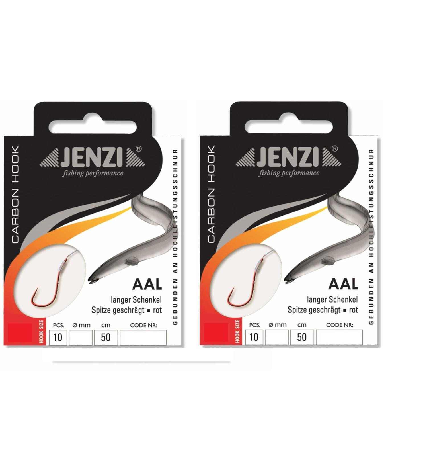 Jenzi Eel Hook Set - 2 Packs (20 Pieces) Size #6 on Mono Cord + Free Petri Heil Sticker | International Shipping - Buy Online on GoSupps.com