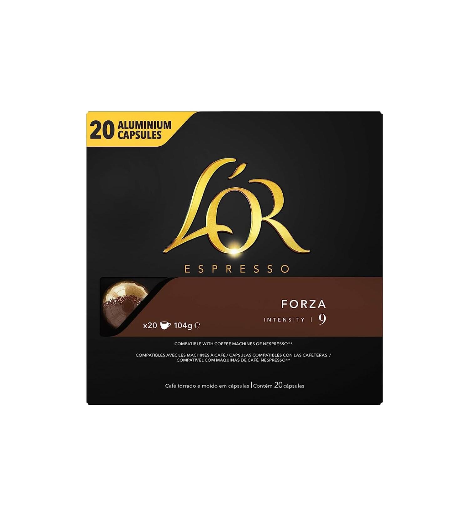 Café L'OR Espresso Forza intensity 9-20 capsules