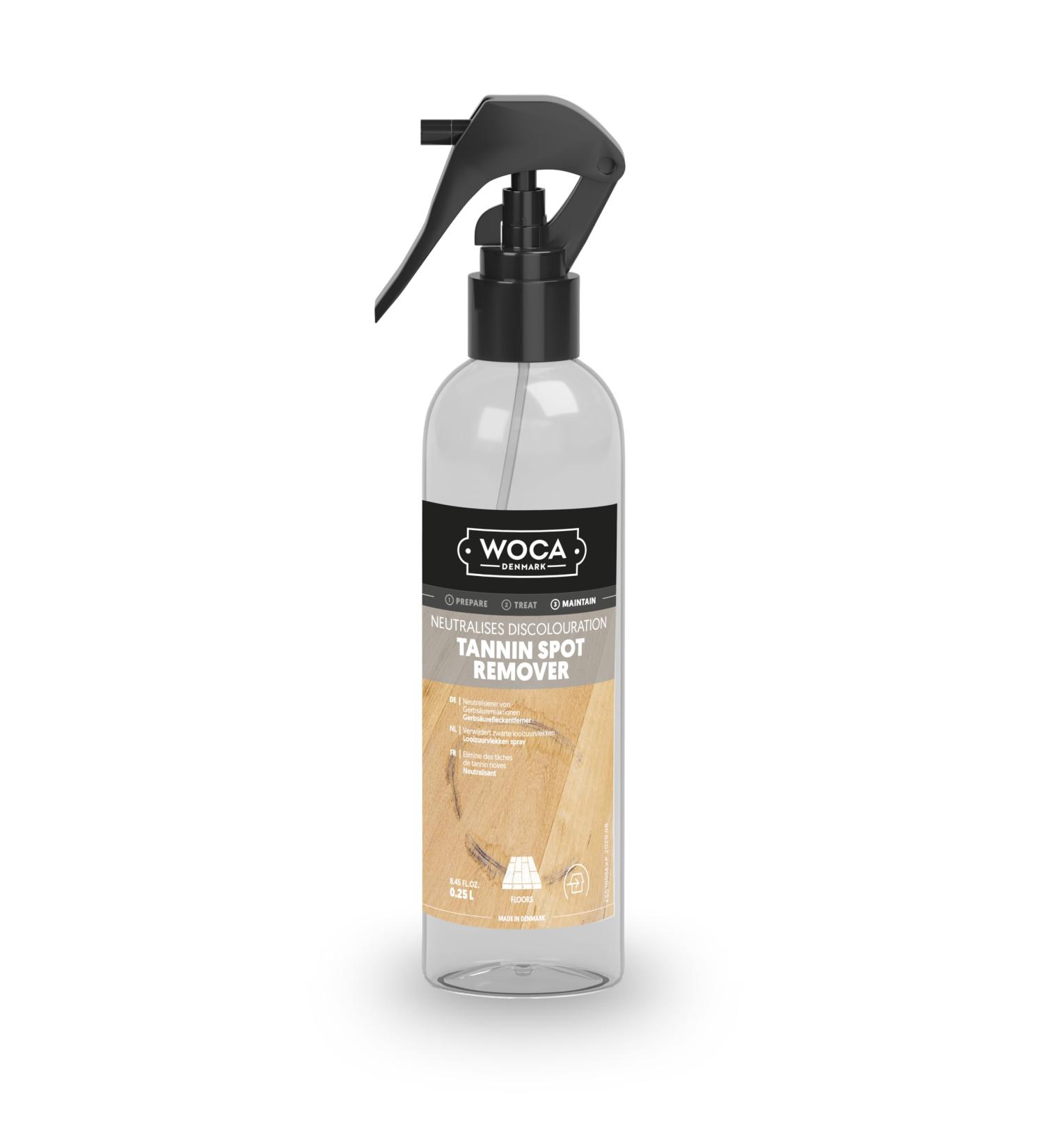 WOCA Denmark Tannin Spot Remover - Removes Black Stains and Rings On Wood Furniture Wood Cabinets Wood Floors and Millwork - 0.25L Spray - Buy Online on GoSupps.com
