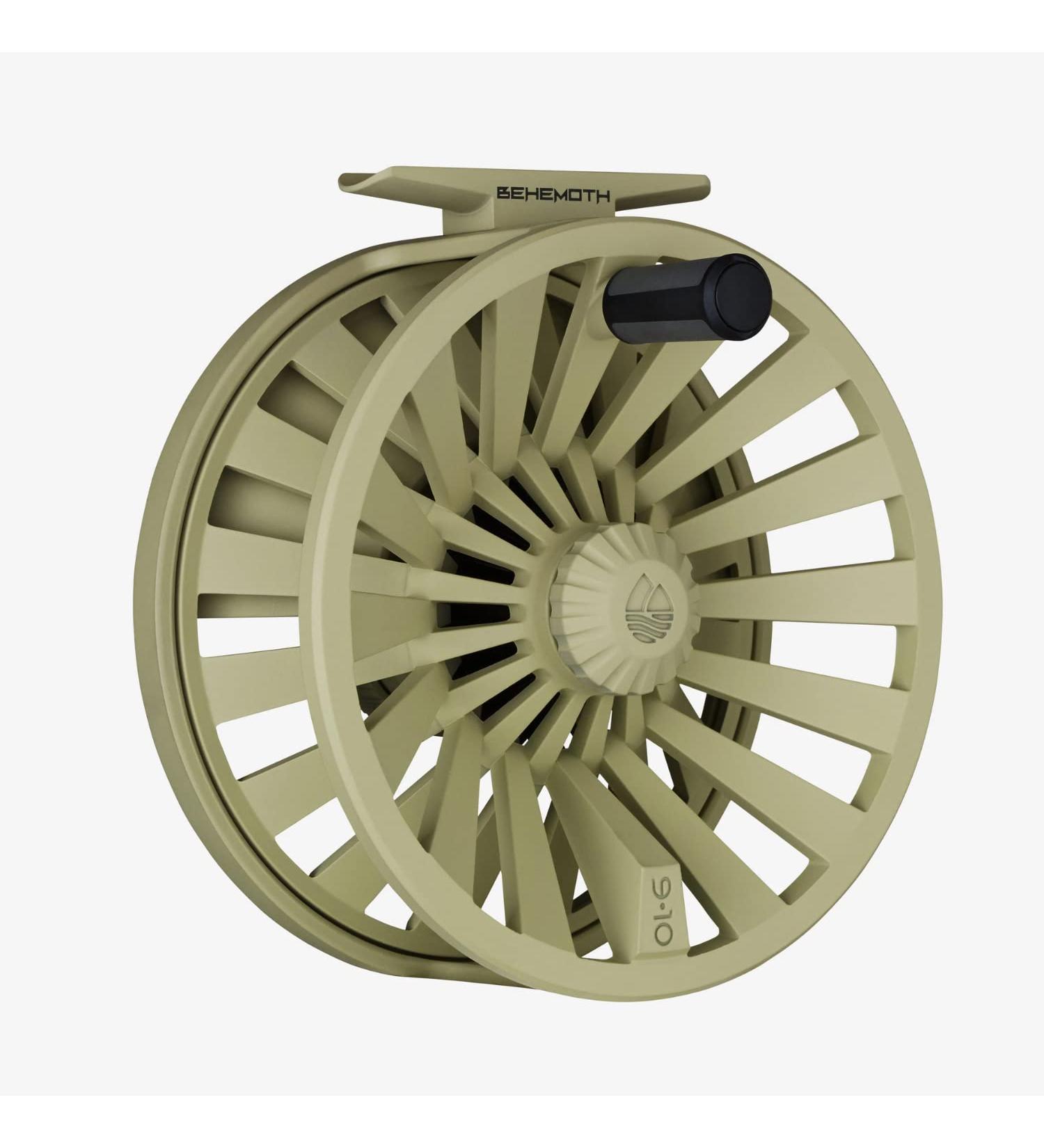 Redington Behemoth 7/8 Fly Fishing Reel - Large Arbor Saltwater/Freshwater Multipurpose Reel, Adjustable Drag - Desert - Buy Online on GoSupps.com
