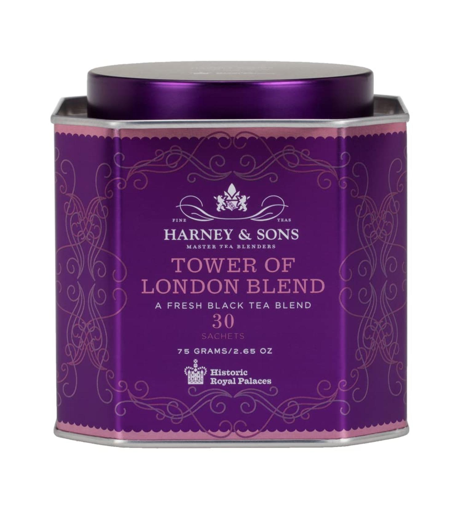 Harney & Sons Tower of London Black Tea - 30 Sachets, 2.67 oz | Fresh Blend - Buy Online on GoSupps.com