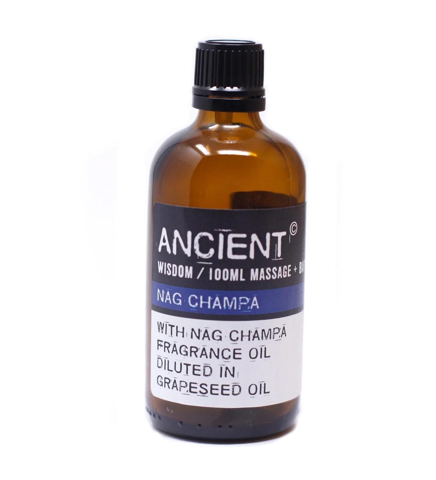 NAG Champa Massage Oil 100ml - Premium Natural Aromatherapy Oil for Relaxation & Wellness - Buy Worldwide - Buy Online on GoSupps.com