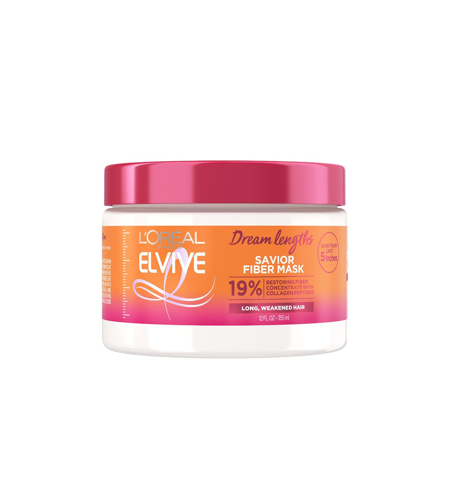 L'Oreal Paris Elvive Dream Lengths Hair Mask - 3 Min Collagen Peptides Treatment 12 Fl Oz | Restore & Revive Hair International Shipping - Buy Online on GoSupps.com