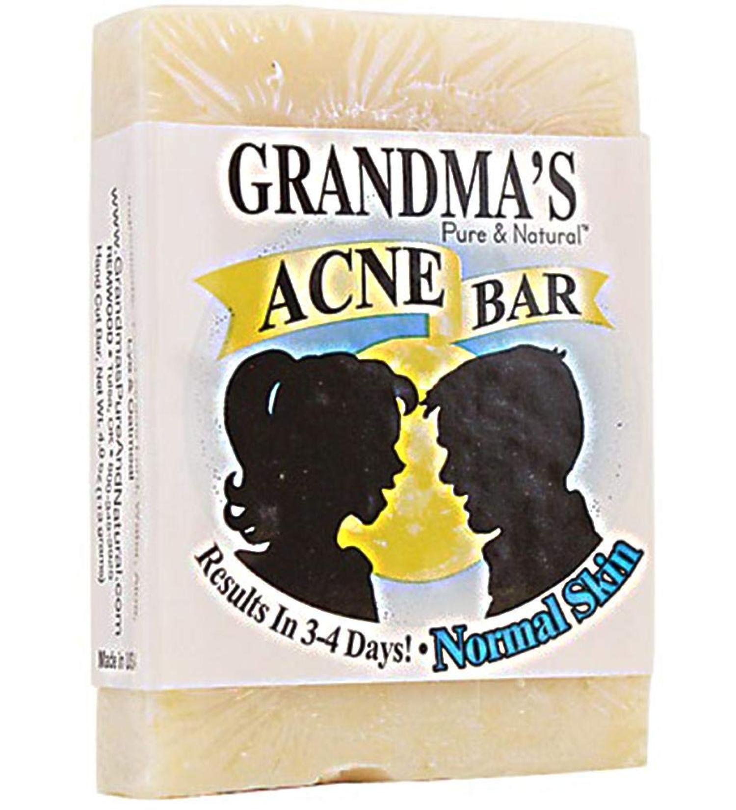 Grandma's Pure and Natural Acne Bar 4 ounce