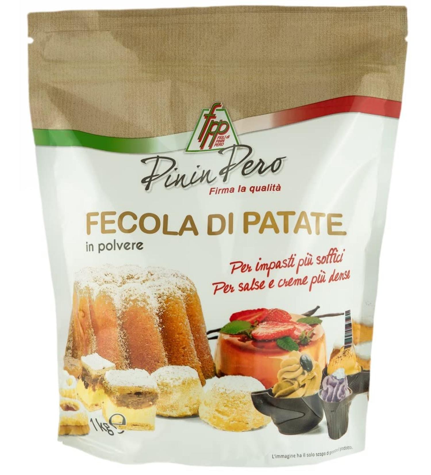 Pinin Pero Potato Starch 1Kg - Made in Italy, GMO Free, Vegan Friendly - Buy Online on GoSupps.com