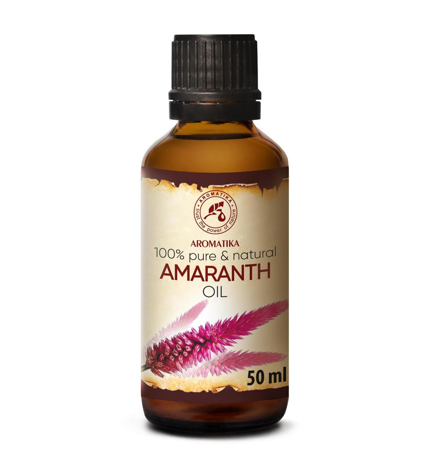 Amaranth Oil 50ml - Pure & Natural Amaranthus Caudatus Seed Oil for Skin Body Hair & Nail Care - Buy Online on GoSupps.com
