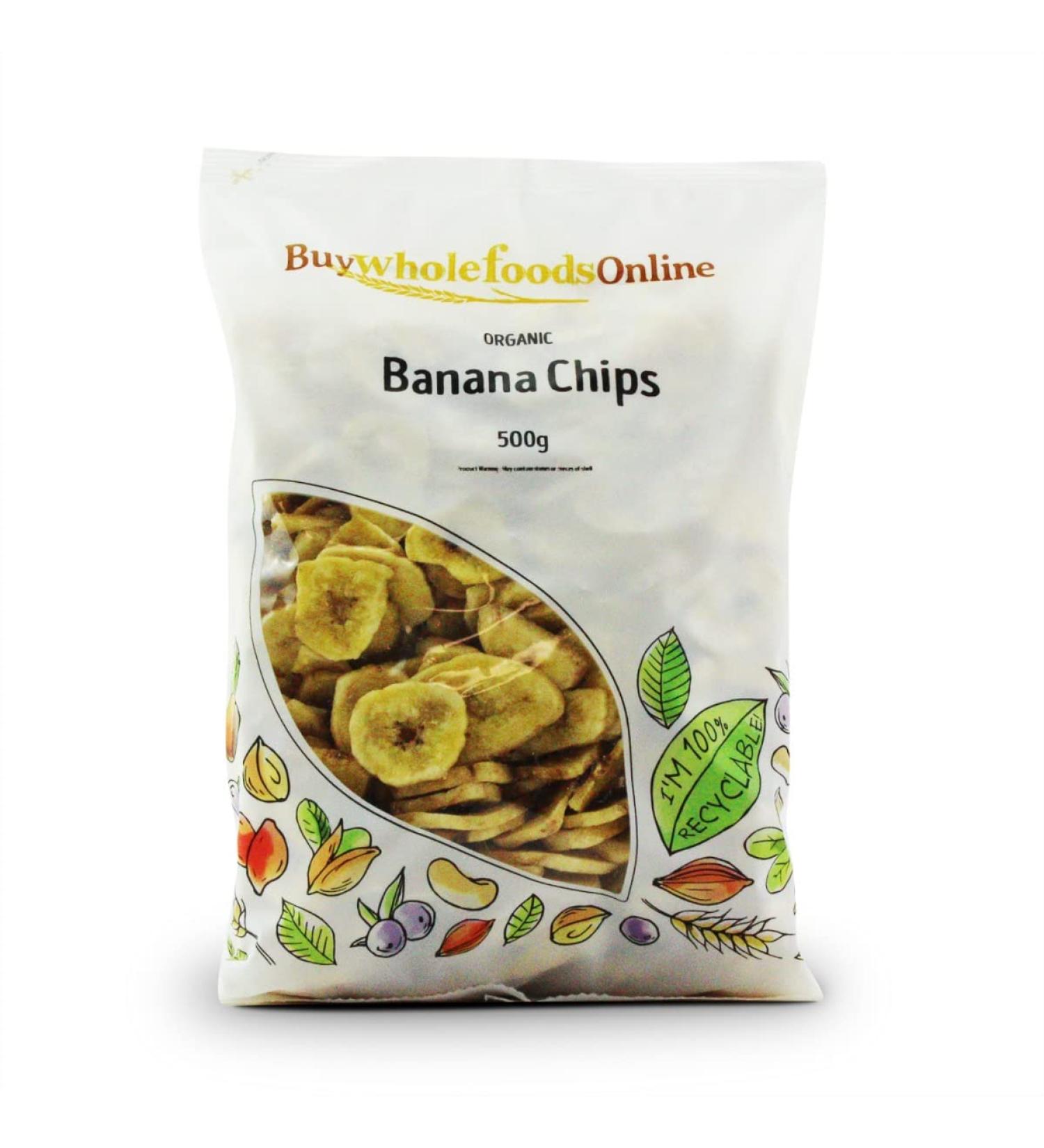 Organic Banana Chips 500g (BWFO)