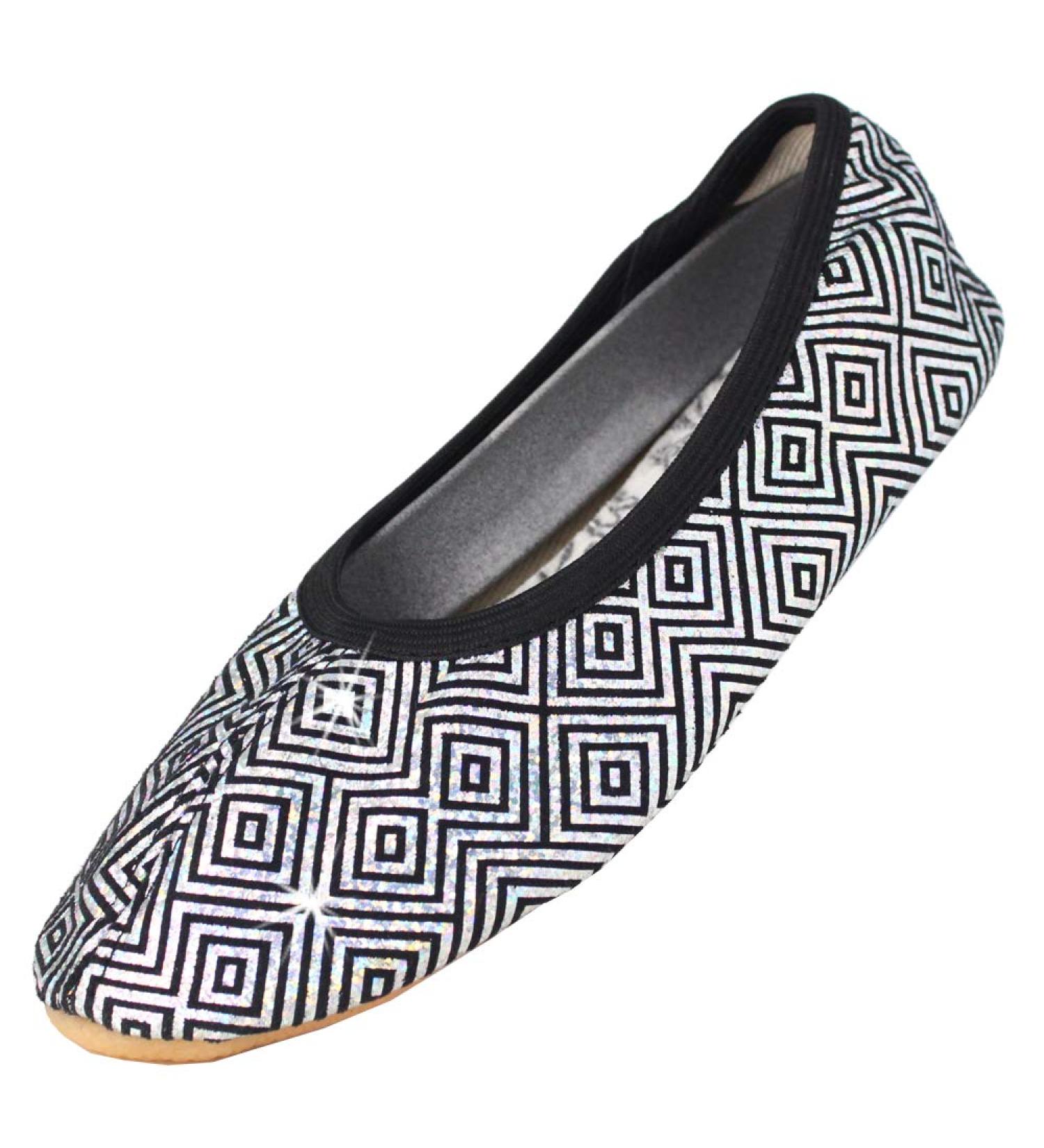 Buy Beck Women's Silver Star Gymnastics Shoes - 39 EU Black | International Shipping Available - Buy Online on GoSupps.com