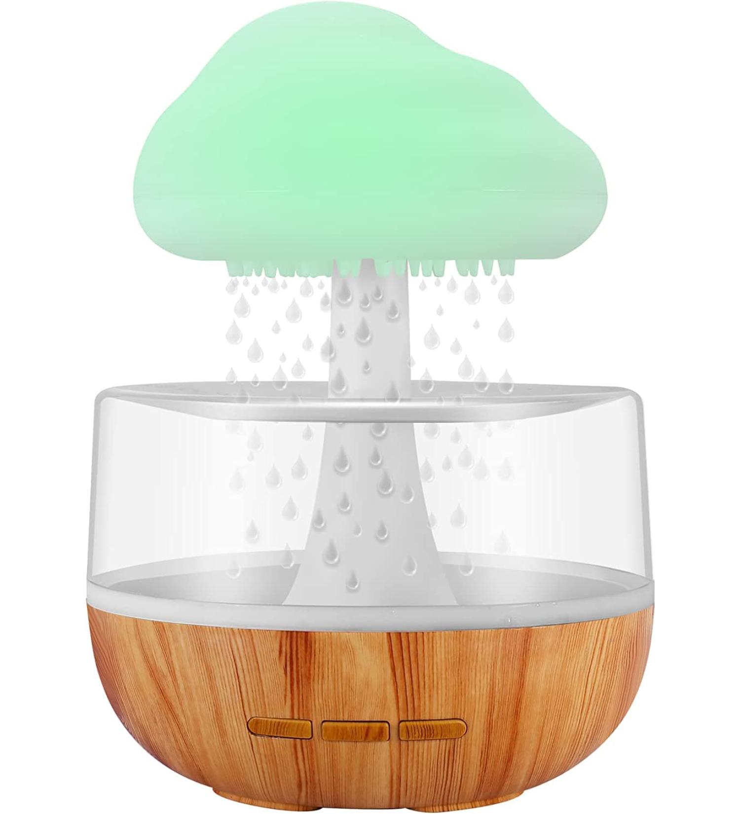 Zen Raining Cloud Night Light & Essential Oil Diffuser - Micro Humidifier for Relaxing Sleep & Stress Relief - Buy Online on GoSupps.com