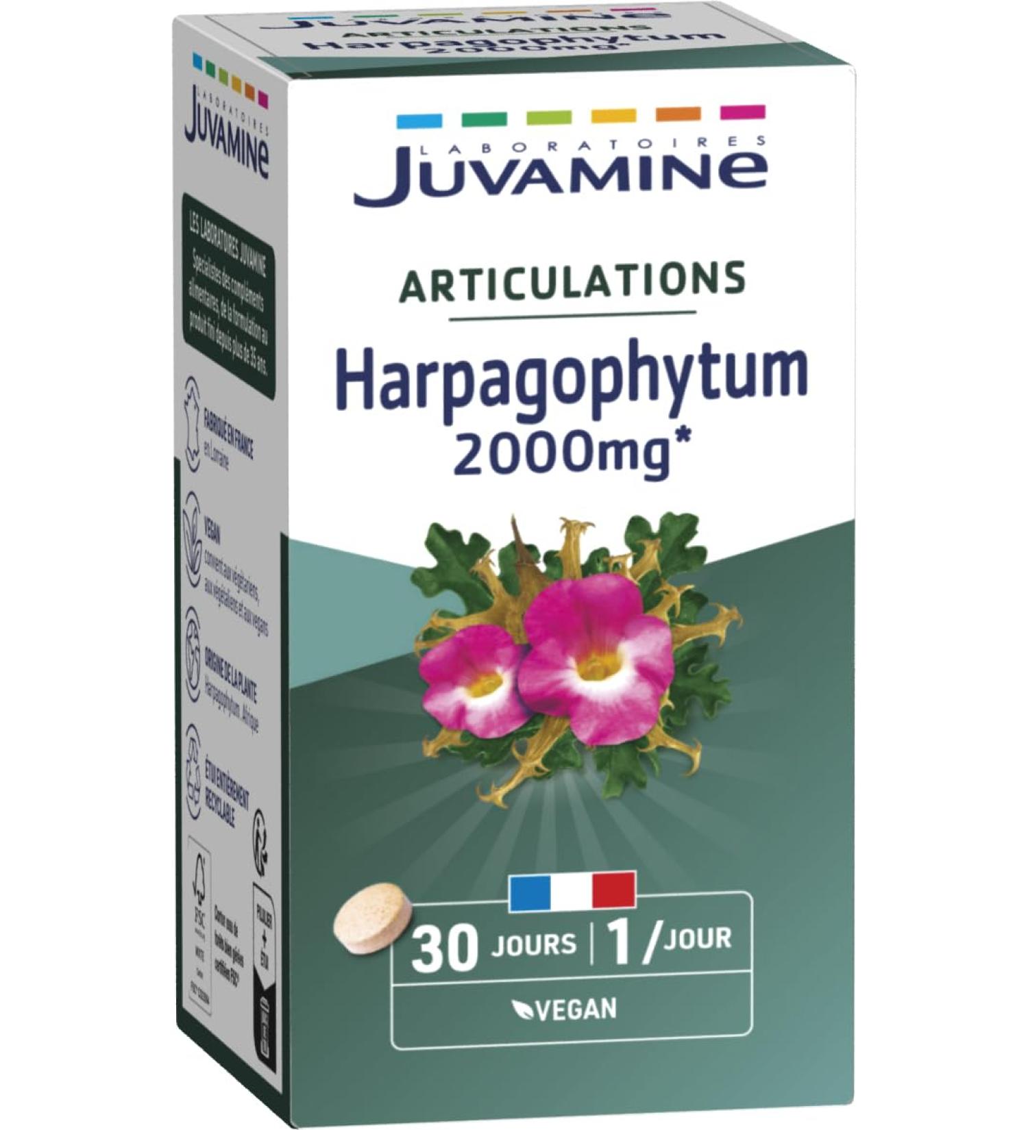 JUVAMINE - Articulations - Harpagophytum - Aide Maintenir la Flexibilit Articulaire et l'Elasticit des Tendons - Aide Maintenir une Bonne Mobilit - 30 Comprim s 30 unit (Lot de 1) - Buy Online on GoSupps.com