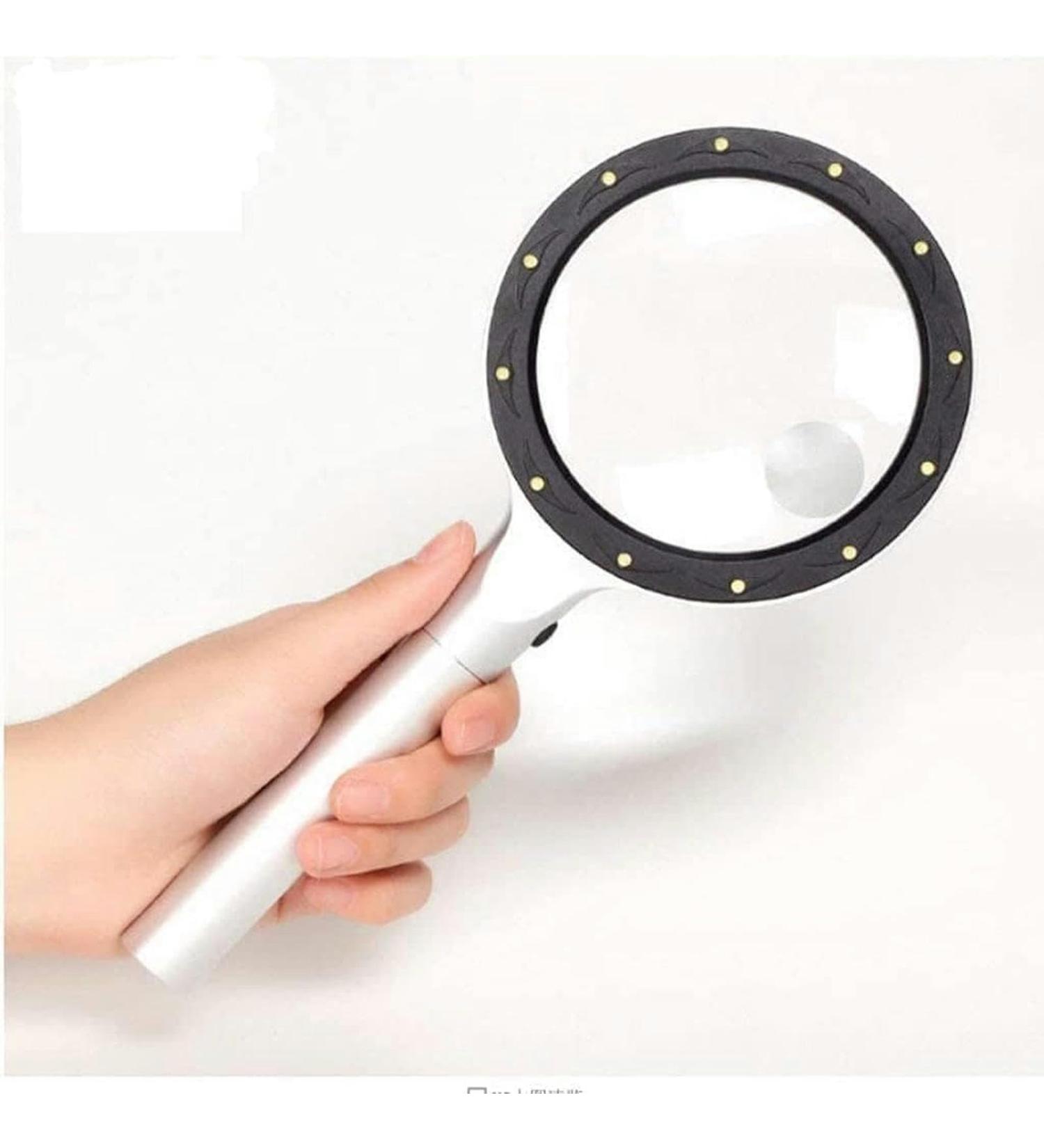 Portable Magnifier Magnifying Hand-held 10 Times Primary Mirror 20 Times Auxiliary Mirror LED Light and Portable Magnifier Full of Stars - Buy Online on GoSupps.com