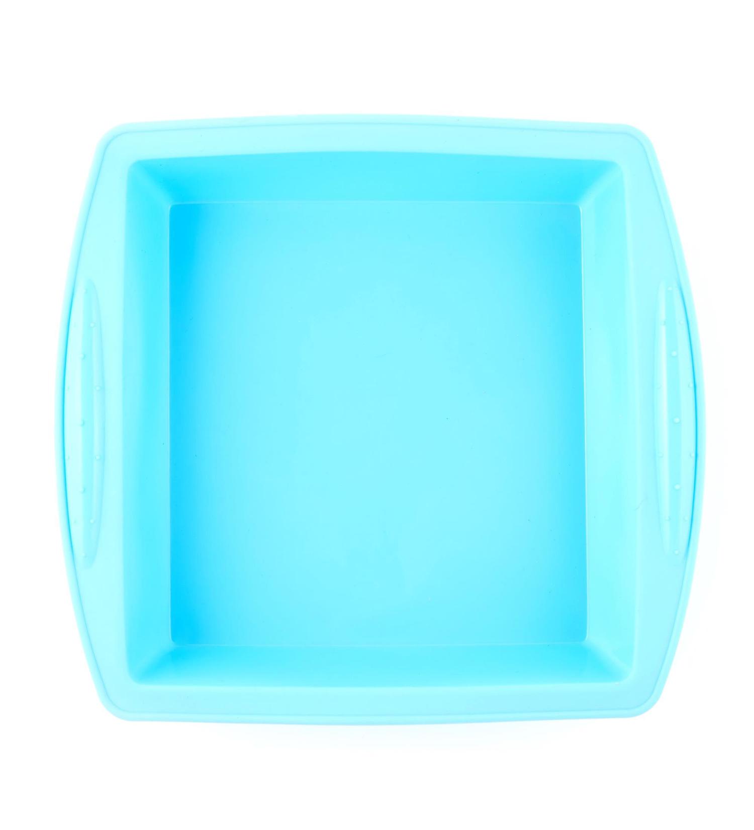 Square Silicone Dish (Blue)