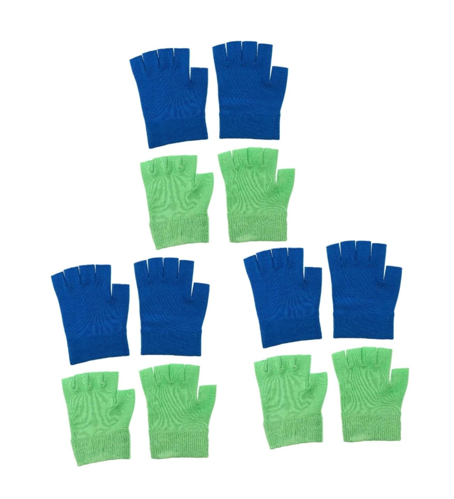 FRCOLOR 6 Pairs Gel Gloves Half Finger Spa Gloves Hand Gel Moisturizing Gloves Sleeping Gloves Gel Cotton Moisturizing Gloves Winter Gloves Miss Heel Socks Essential Oil Knitting - Buy Online on GoSupps.com