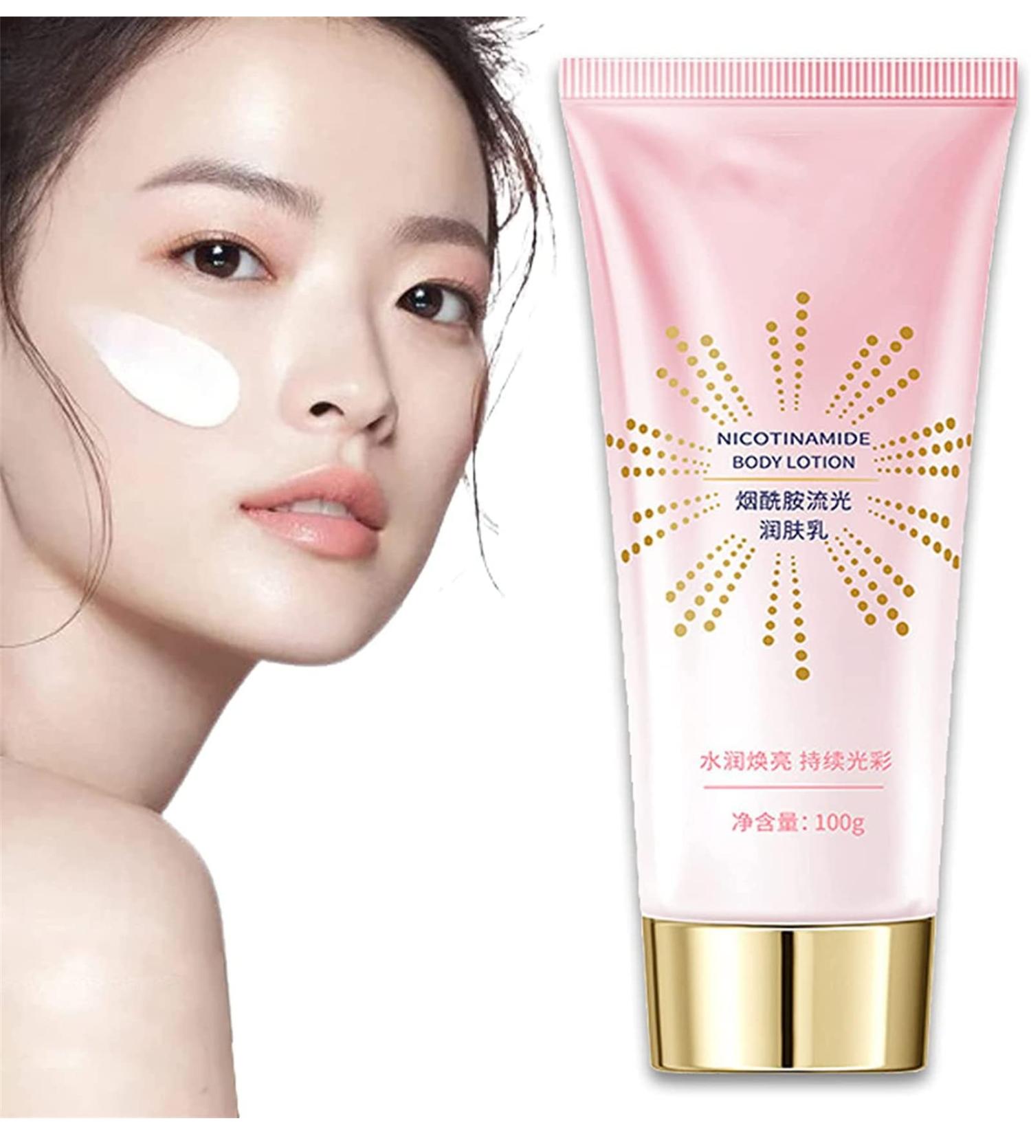 DUBUSH Body Lotion for Women Nicotinamide Body Milk Light Toning Moisturizing Cream Daily Moisturizer Toning Body Cream for Face and Body - Buy Online on GoSupps.com