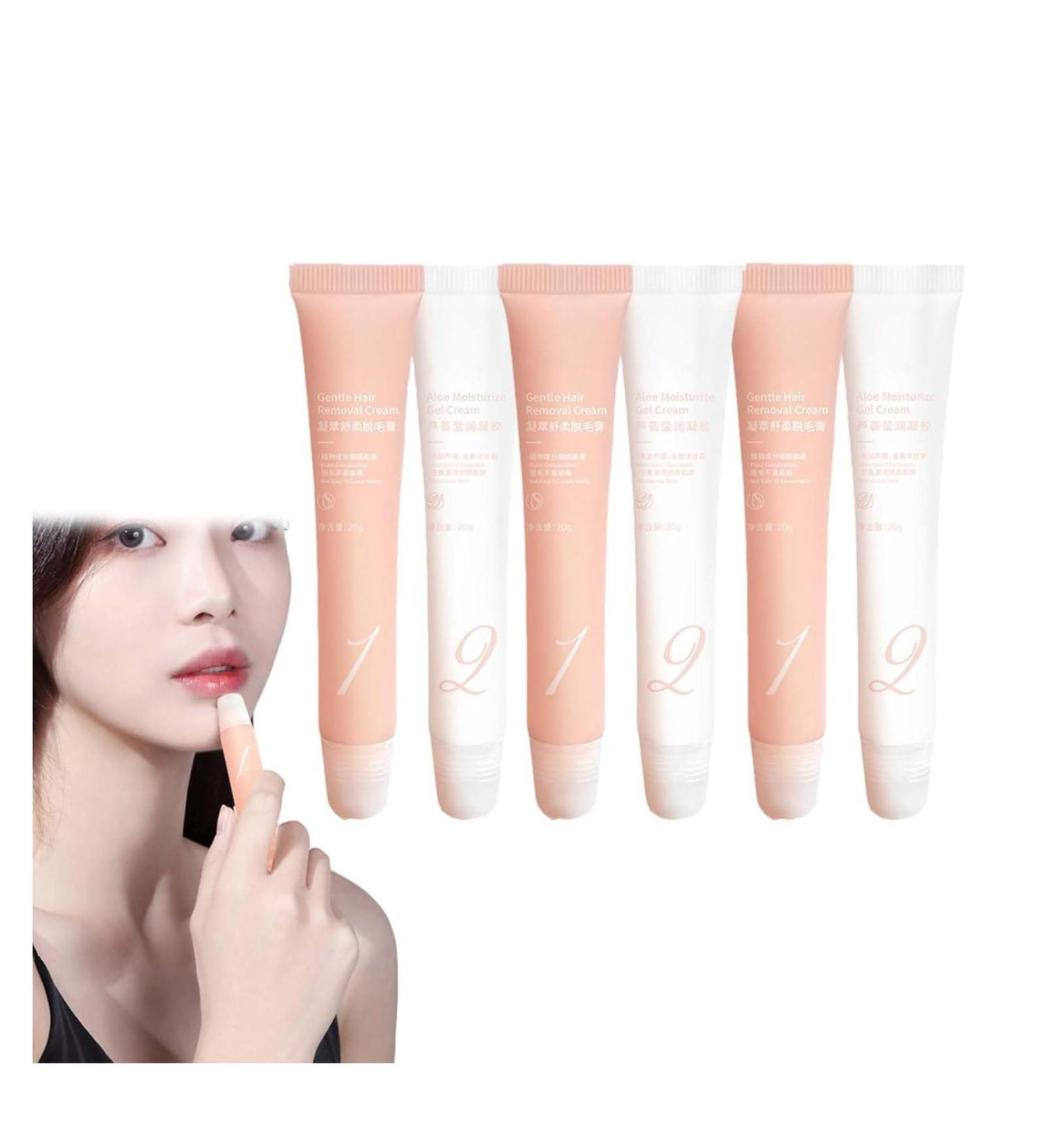 LioraBeauty Liorabeauty Glide & Go Cr me d' pilation pour le visage Cr me d' pilation du visage pour femme Spray d'identification pour le rasage du visage (3) - Buy Online on GoSupps.com