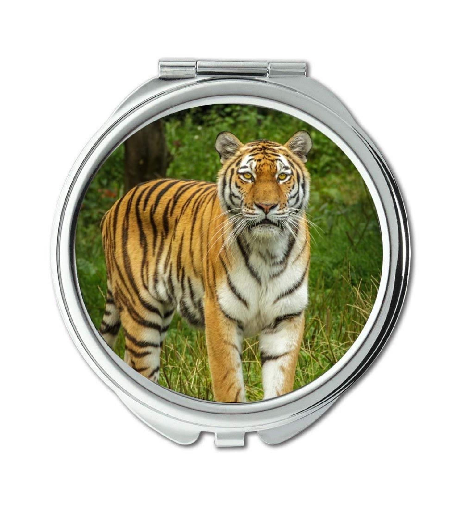 Mirror makeup mirror animal big cat fur pocket mirror portable mirror - Buy Online on GoSupps.com