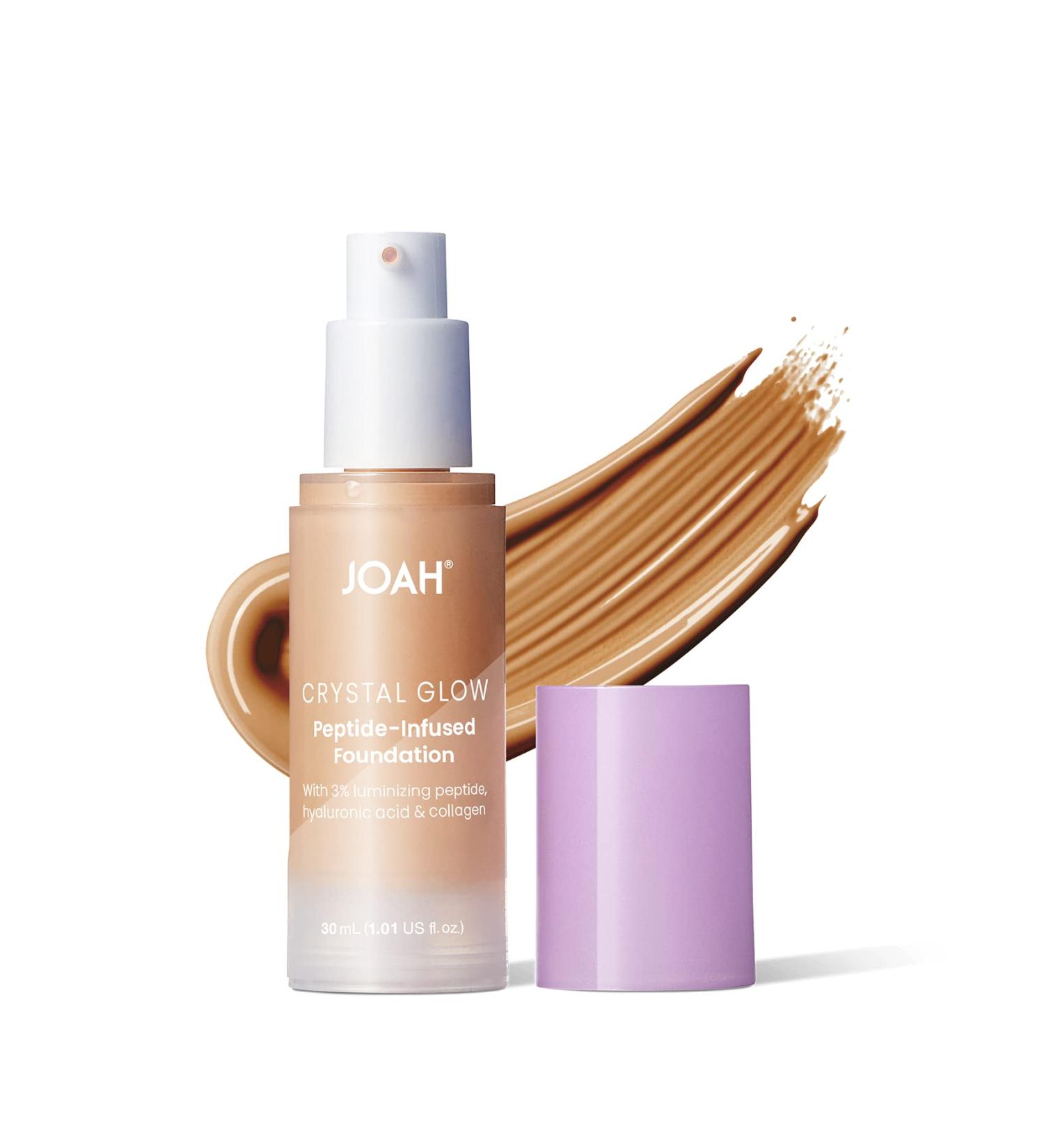 JOAH Crystal Glow Primedation Liquid Foundation - Light Medium Warm | Enhance Your Natural Radiance - Buy Online on GoSupps.com