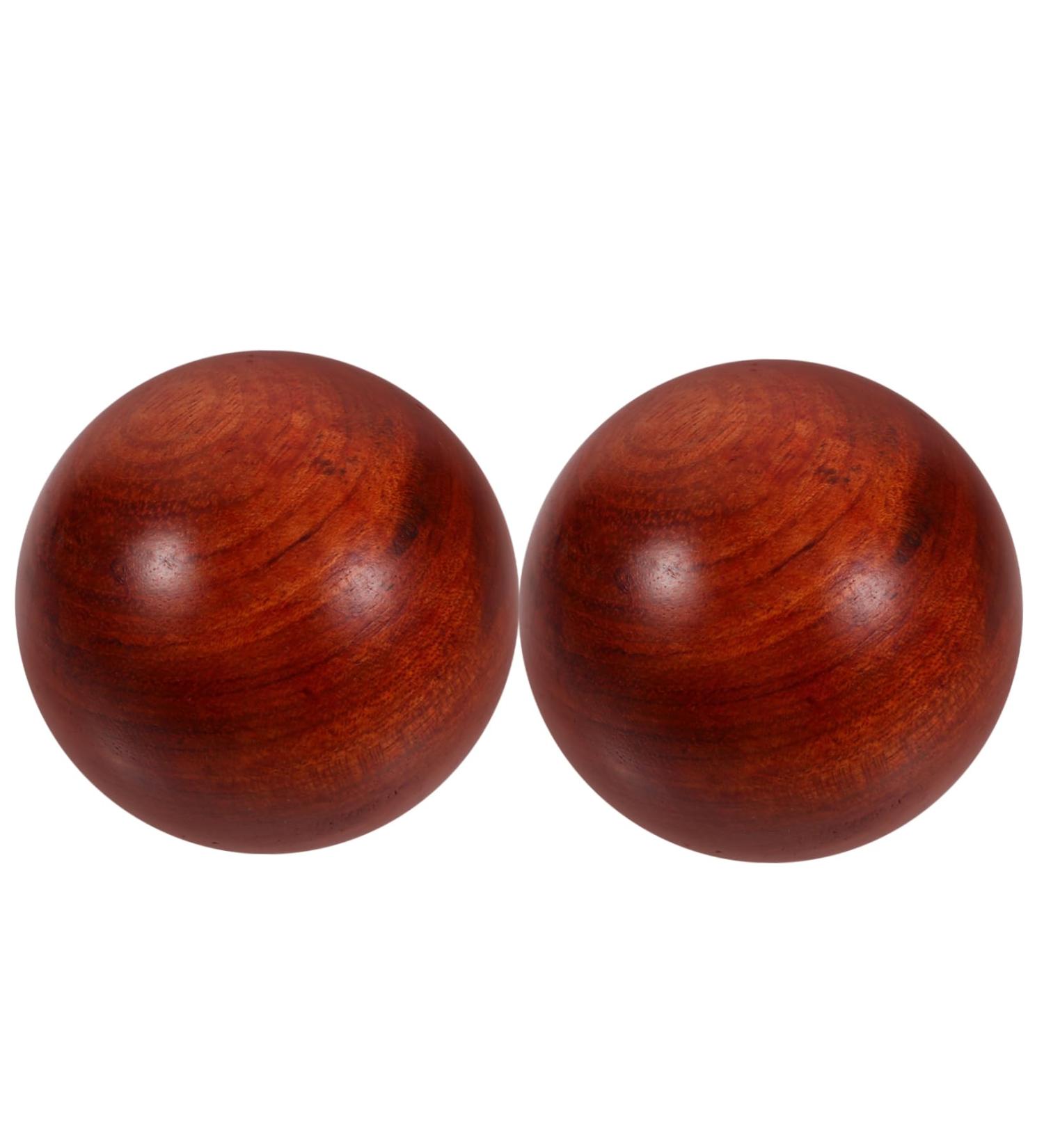 BCOATH 2pcs Wooden Muscle Stretching Balls - Hand Exercise Fitness Balls 5cm | International Shipping - Buy Online on GoSupps.com