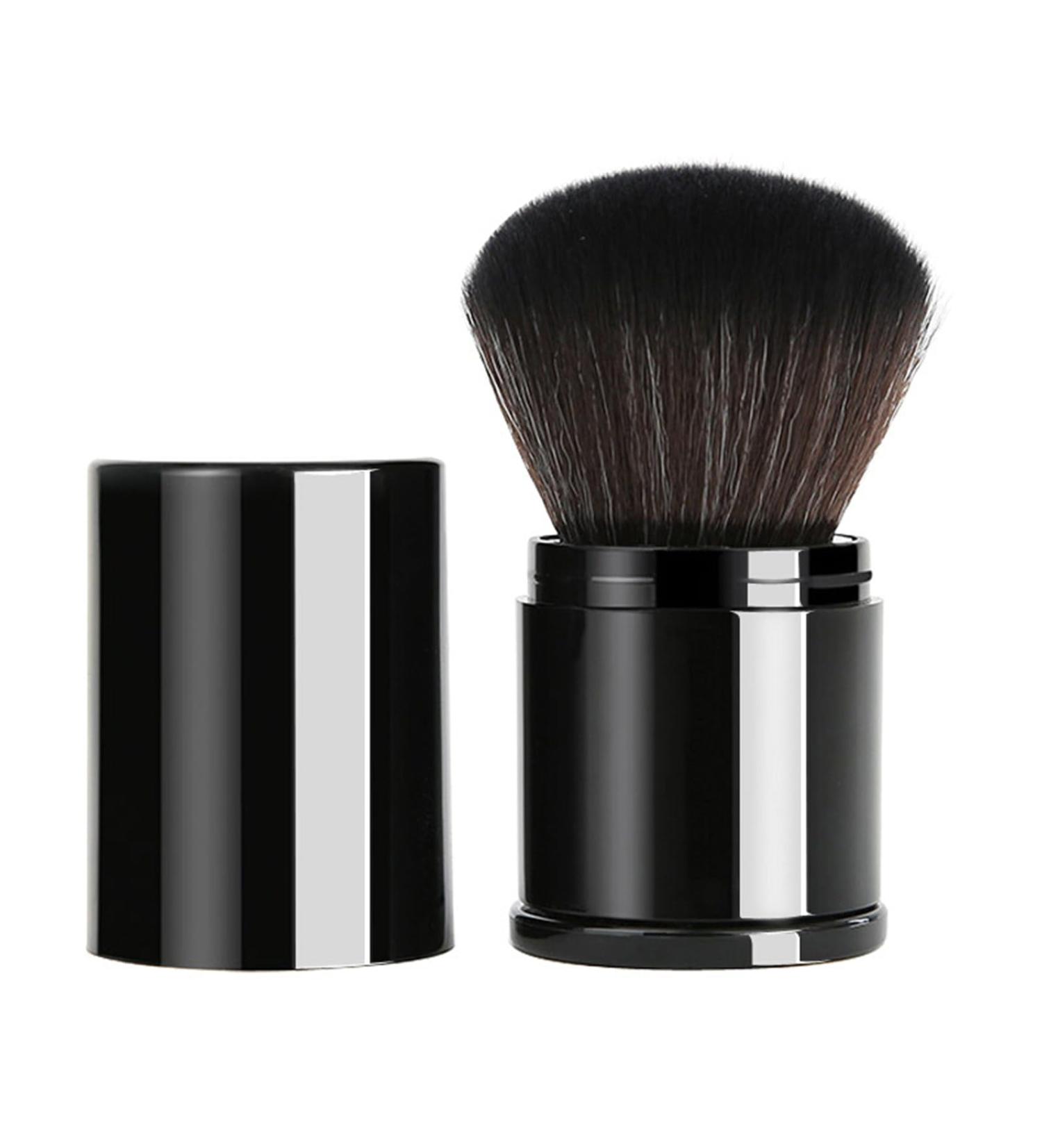 Soft Powder Makeup Brush | Kabuki Brush for Face, Cheeks, Bronzer, Blush & Foundation - Black - Buy Online on GoSupps.com