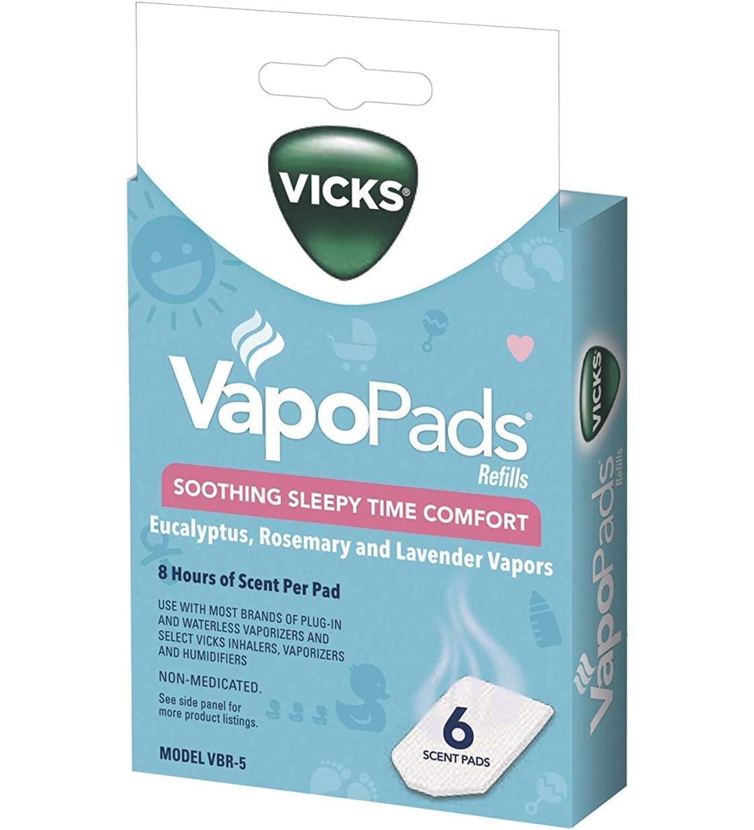 Vicks Pediatric VapoPads Refill Pads - 18 Count (Pack of 3) | International Shipping Available - Buy Online on GoSupps.com