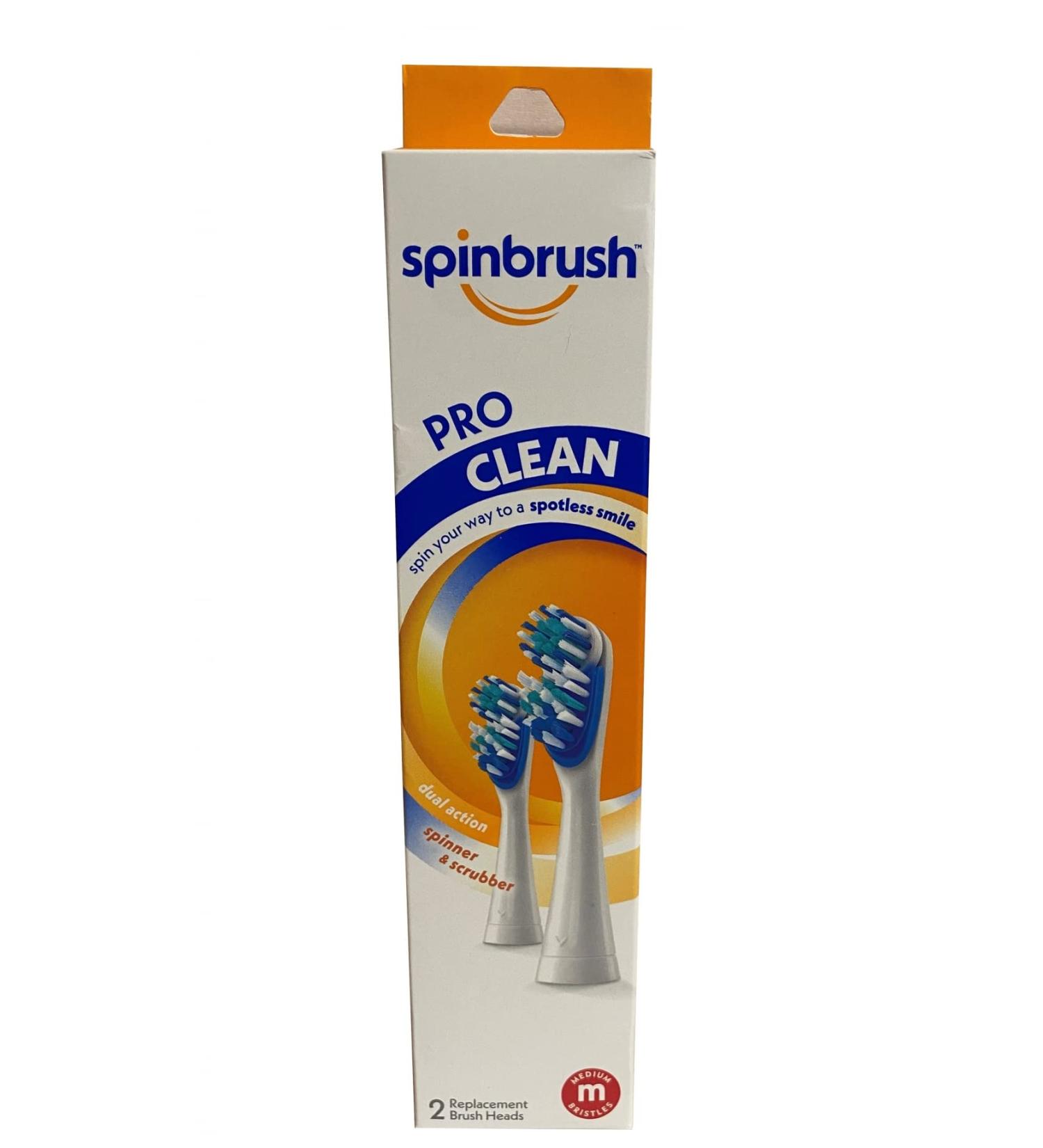 ARM & HAMMER Spinbrush Pro-Clean Replacement Brush Heads Medium 2 ea (Pack of 8)