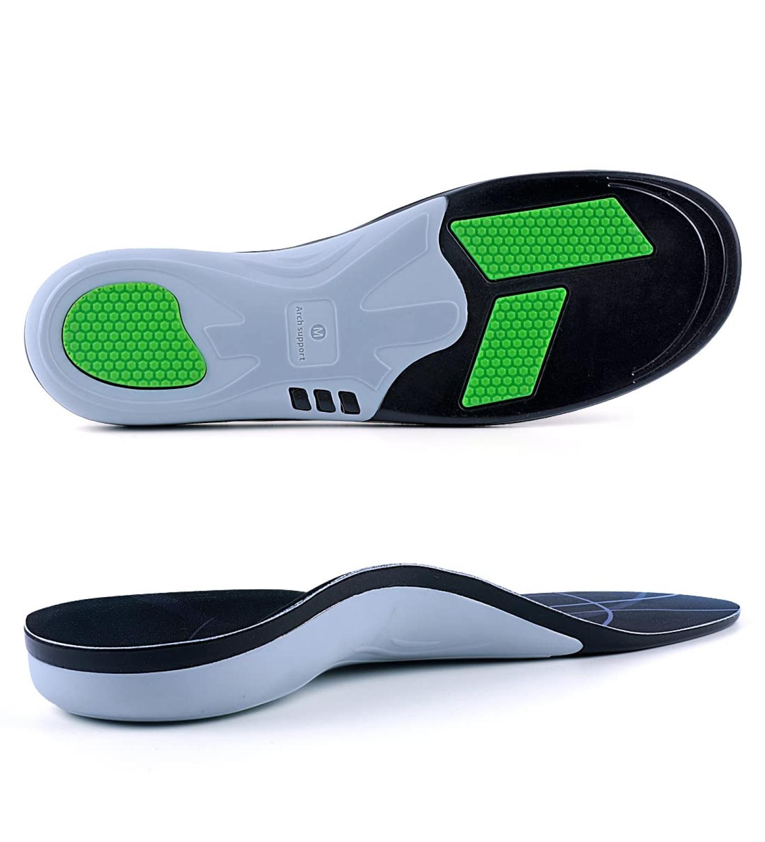 Valsole Heel Spur Insoles - Orthopedic Shoe Inserts for Flat Feet & Plantar Fasciitis | 35-37 EU (24cm) - Gray - Buy Online on GoSupps.com