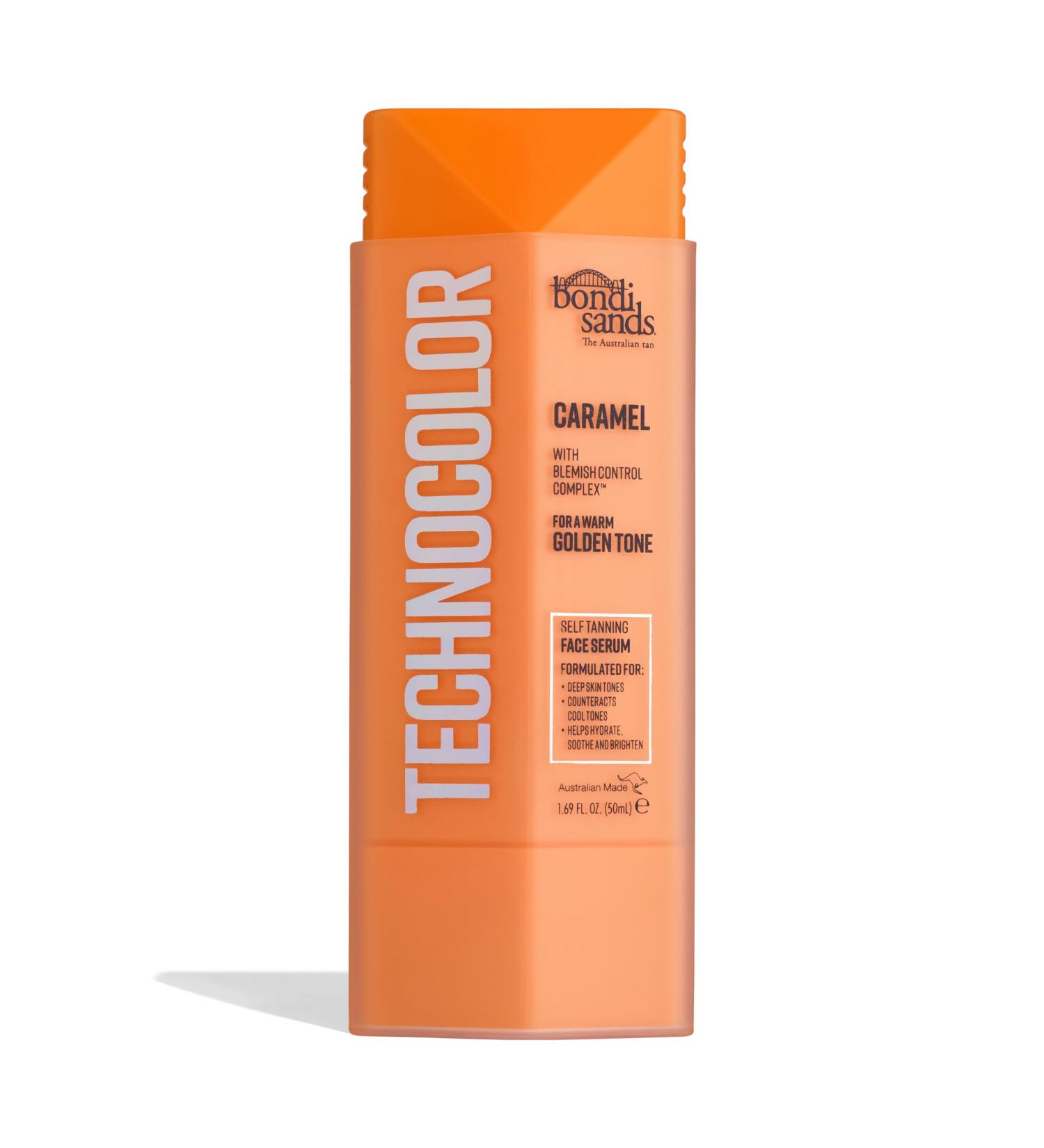 Bondi Sands Technocolor Self Tanning Face Serum | Hydrating Soothing Formula with Vitamin C & Chamomile | Fragrance-Free Caramel - International Shipping Available - Buy Online on GoSupps.com