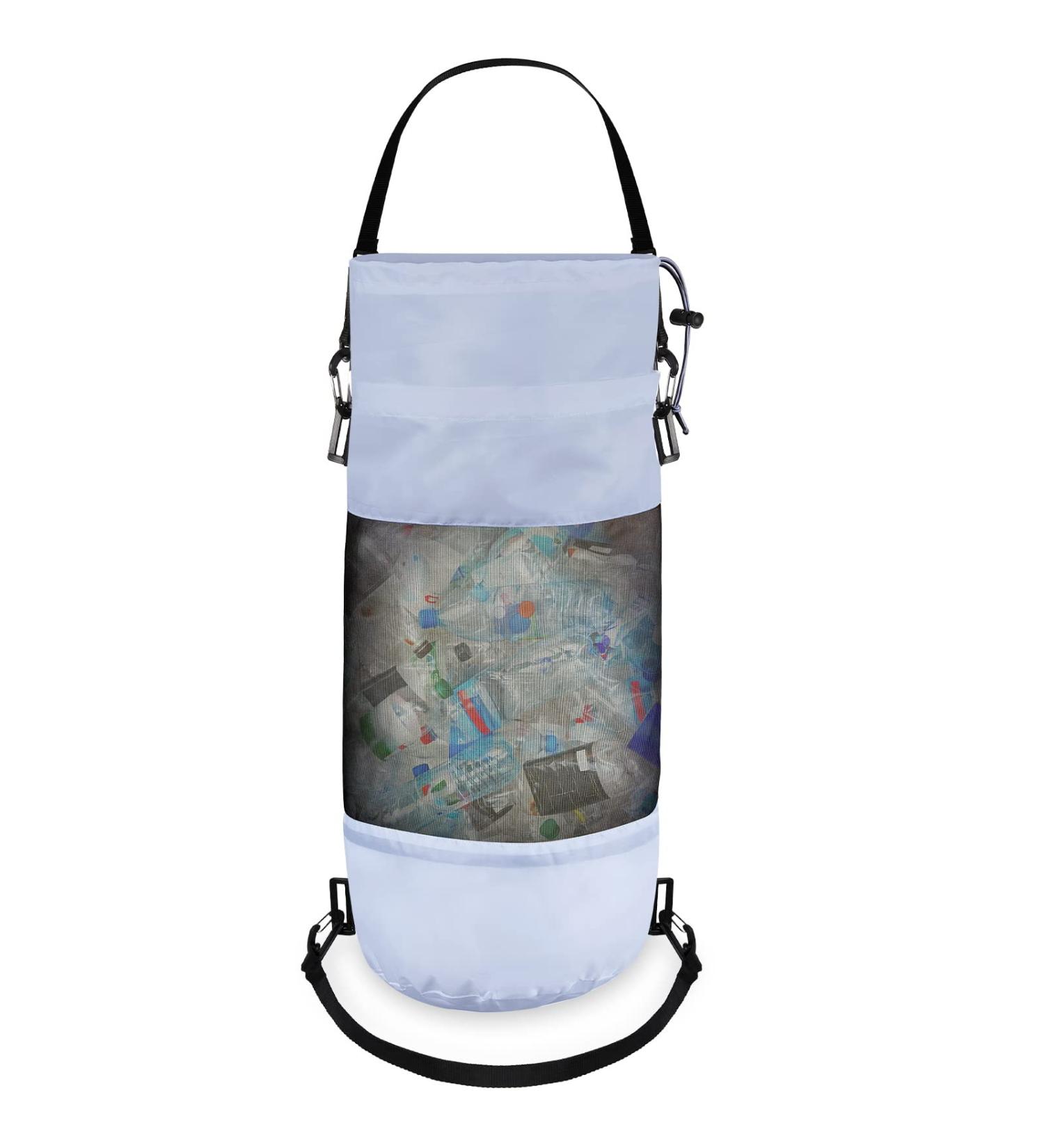 Portable Boat Trash Bag - Reusable Mesh Container for Boats, Kayaks, and Campers - Gray - Buy Online on GoSupps.com