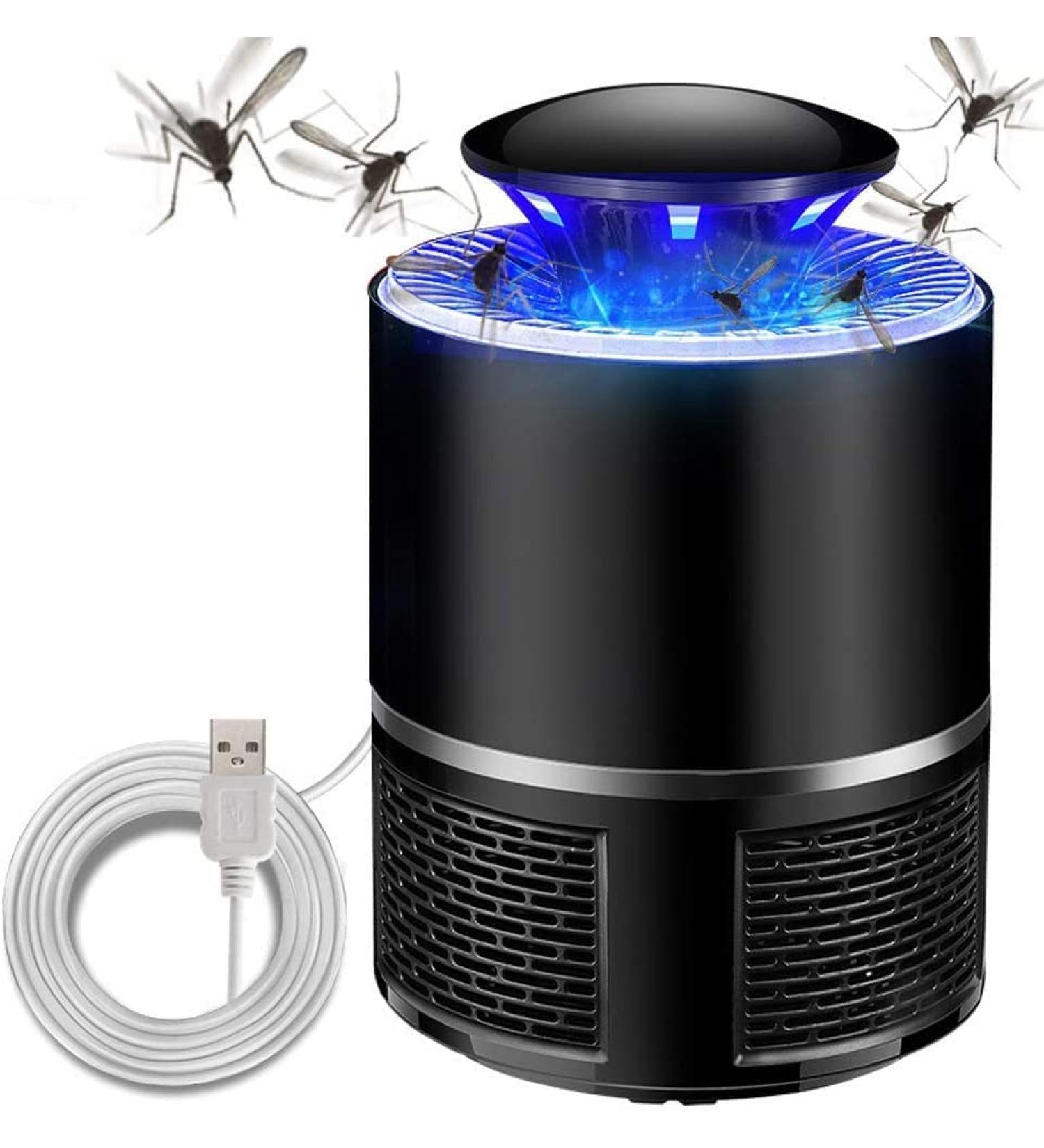 Bug Zapper Electric Mosquito & Fly Killer - Indoor/Outdoor Insect Trap with Powerful Attractant - Hangable Mosquito Lamp for Patio - Black - Buy Online on GoSupps.com