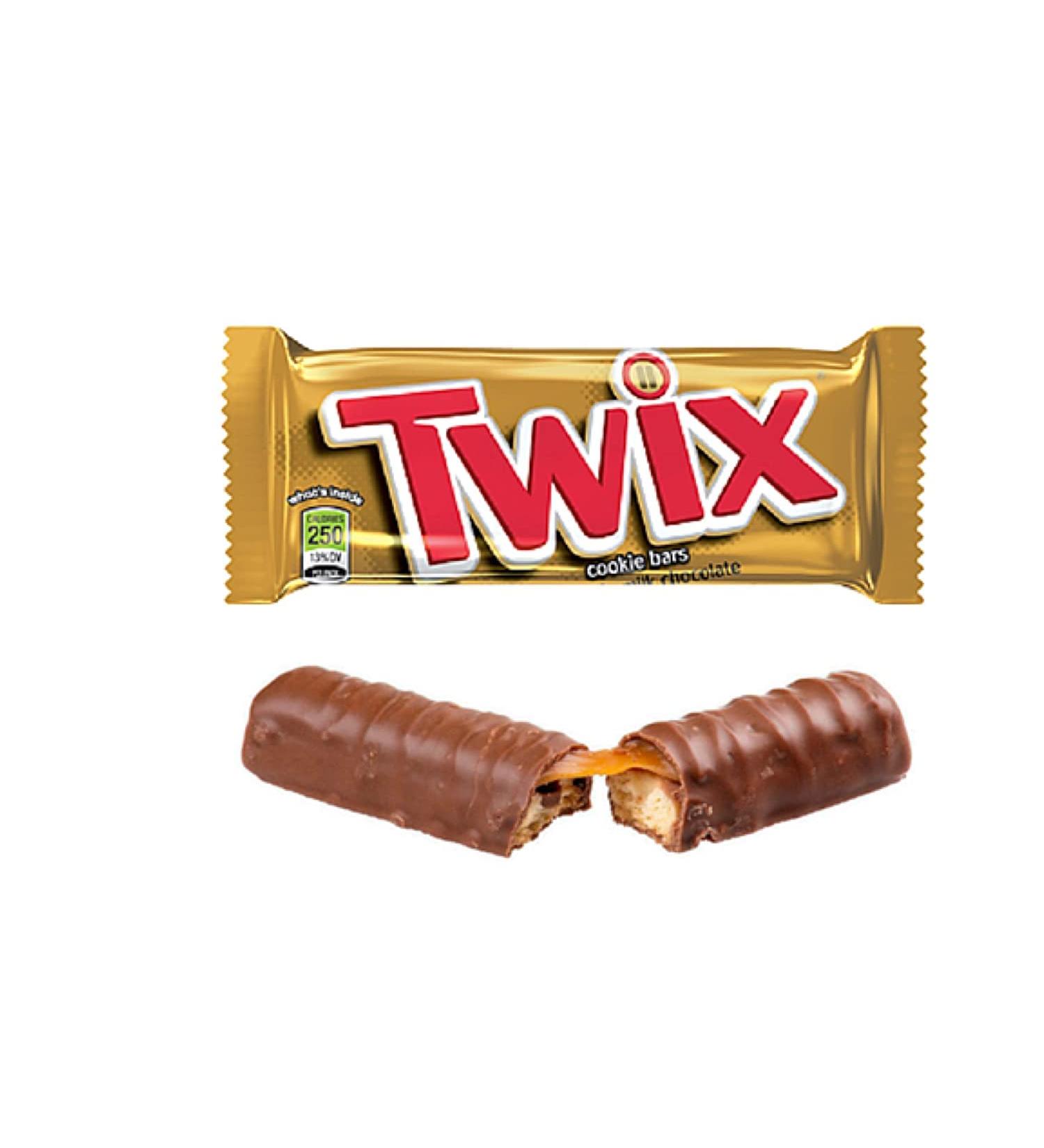 Twix - Chocolate bars wrapped in pairs - pack of 12 pairs of 50 g - Buy Online on GoSupps.com