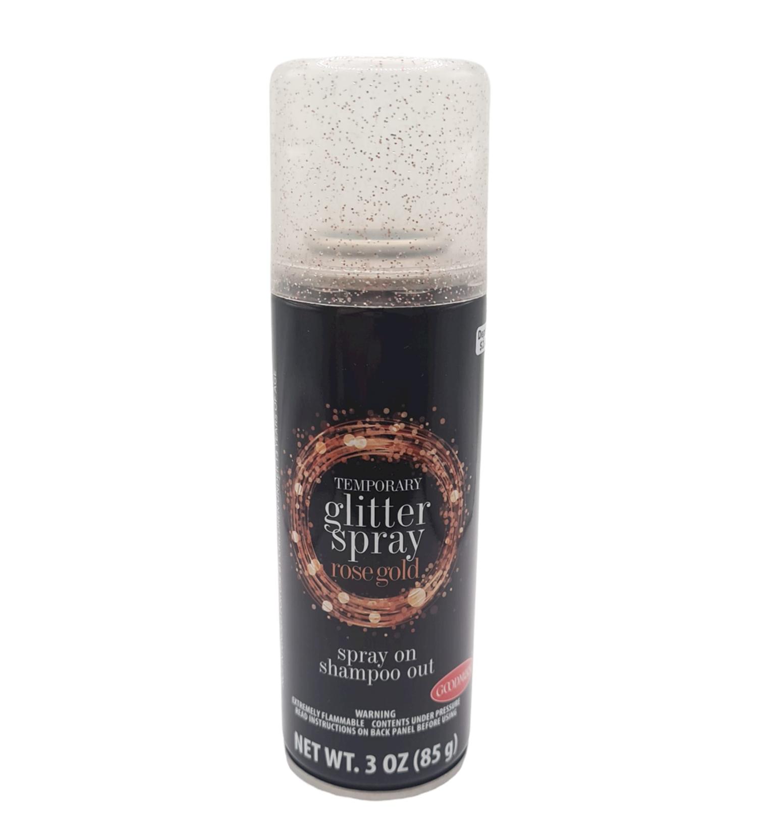 ROSE GOLD GLITTER Spray on Hair Color 3 oz GoodMark (Rose Gold Glitter) - Buy Online on GoSupps.com